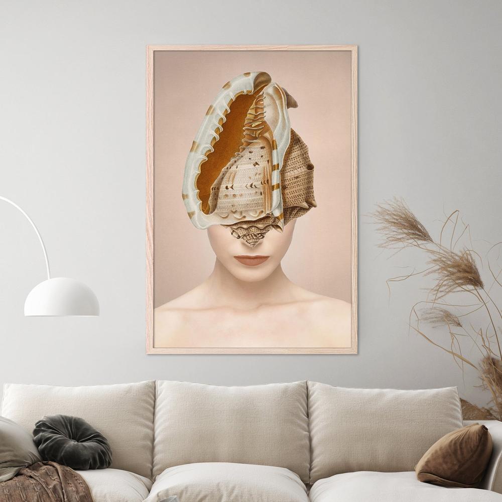 wall-art-print-canvas-poster-framed-Seashell Woman-7