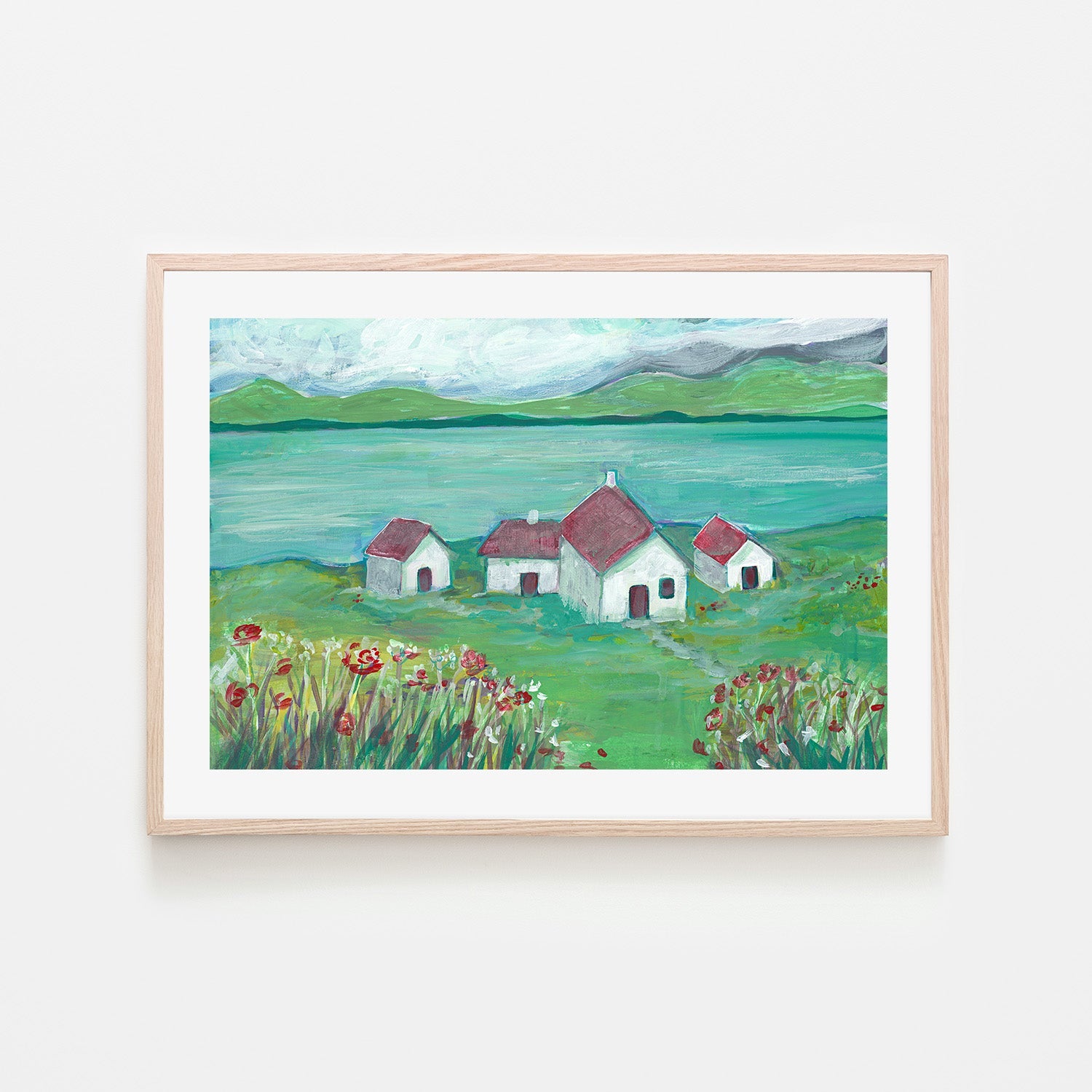 wall-art-print-canvas-poster-framed-Seaside Village, Style A , By CJ Swanson-6