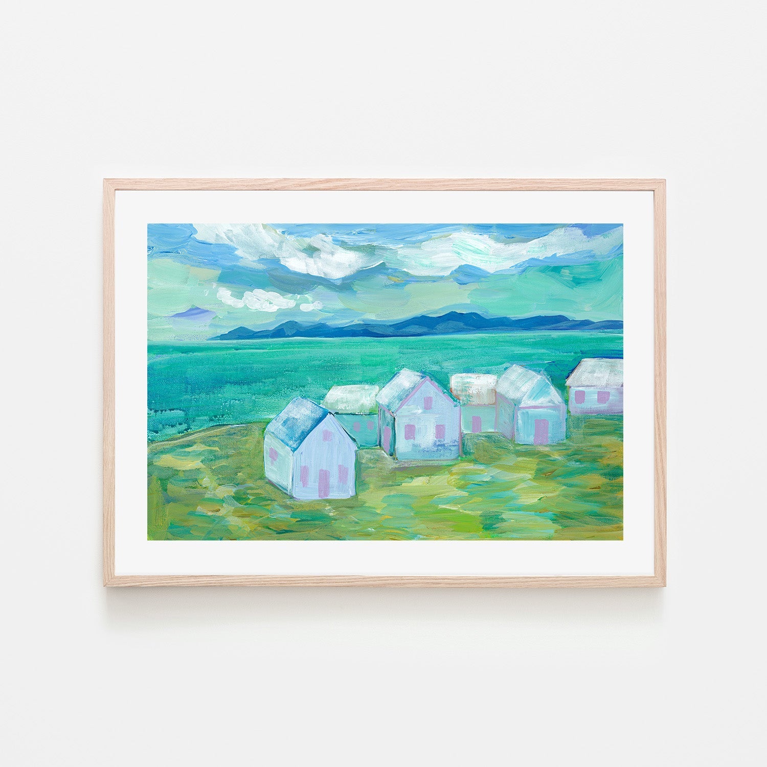 wall-art-print-canvas-poster-framed-Seaside Village, Style B , By CJ Swanson-6