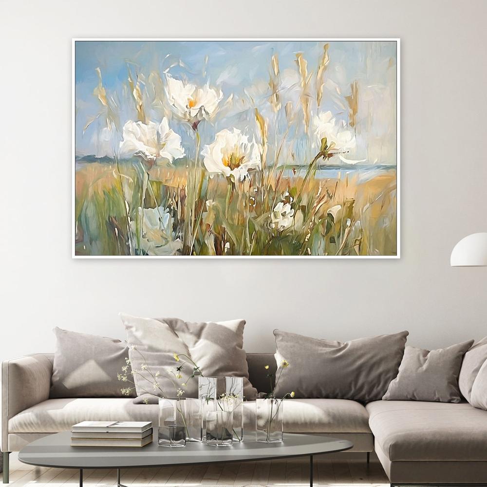 wall-art-print-canvas-poster-framed-Seaside Wildflowers , Style B, By Accent Art Studio , By Accent Art Studio-2