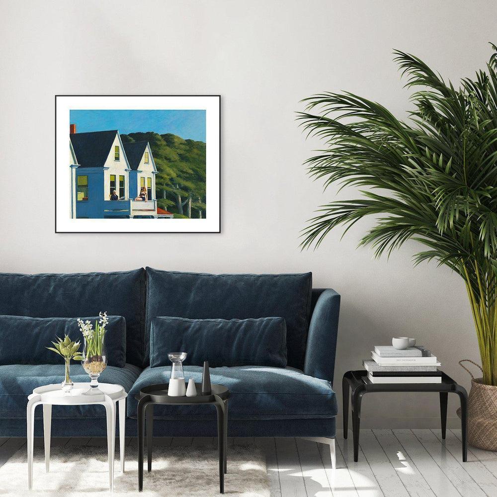 wall-art-print-canvas-poster-framed-Second Story Sunlight, By Edward Hopper-by-Gioia Wall Art-Gioia Wall Art