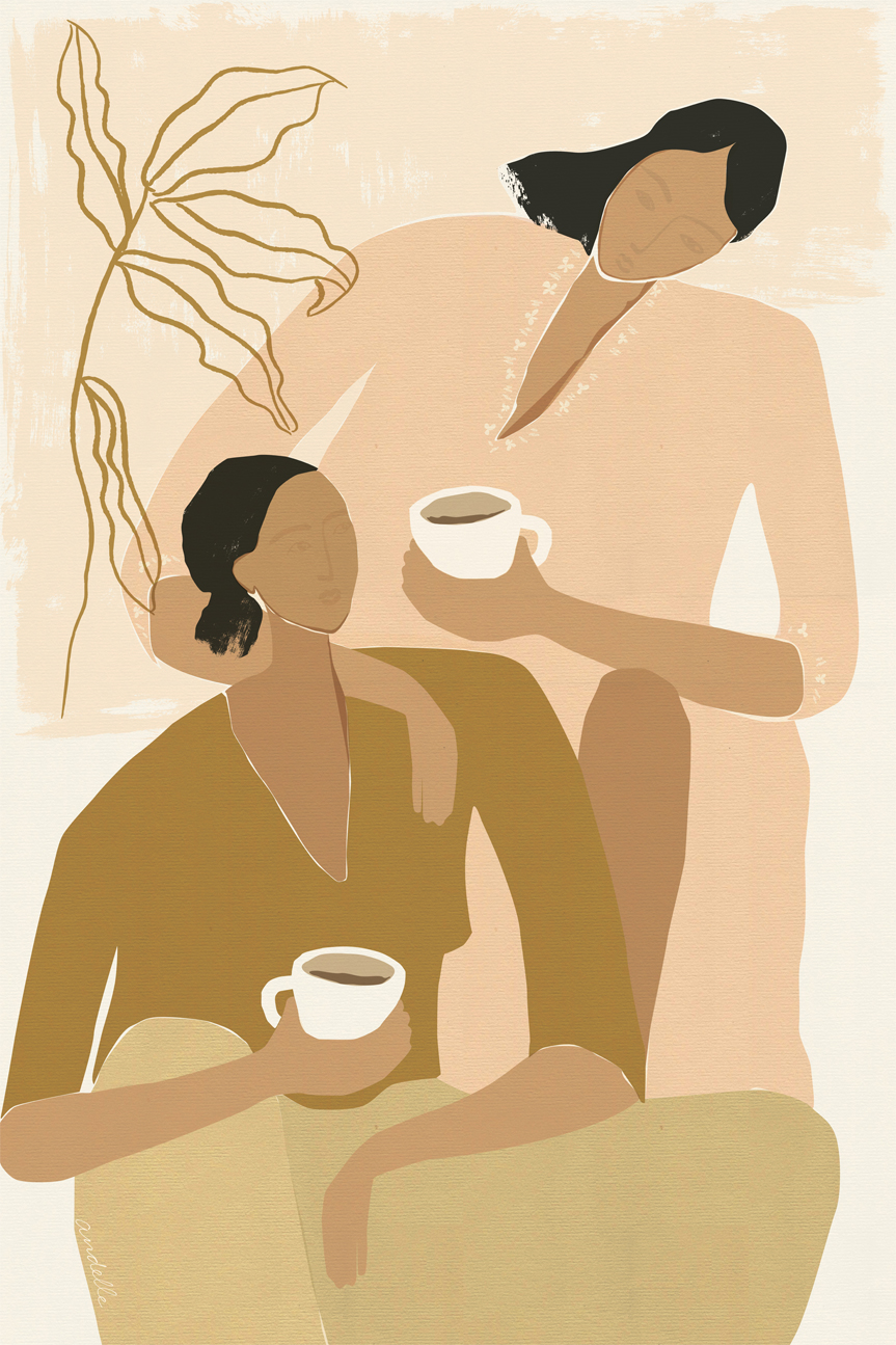 wall-art-print-canvas-poster-framed-Secret Conversation , By Andelle Art-1