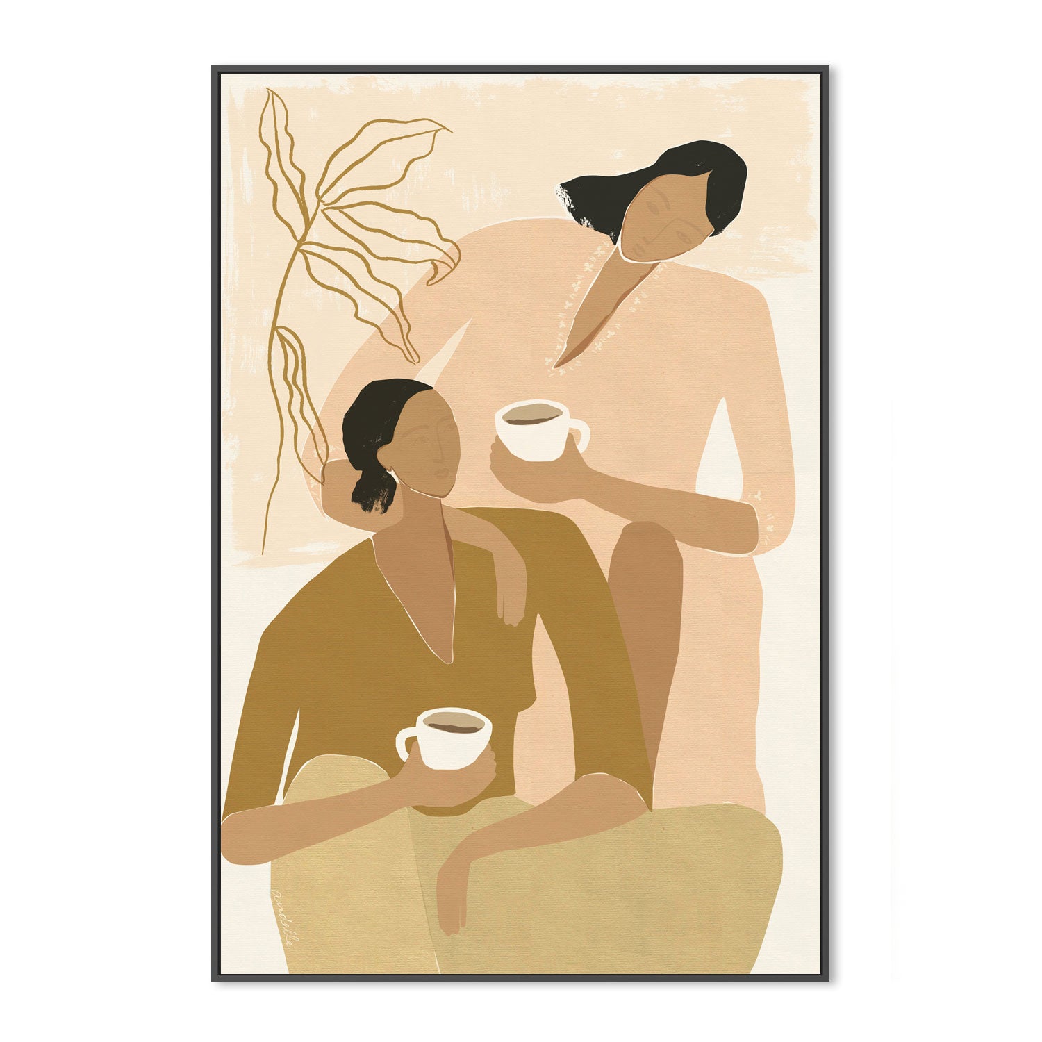 wall-art-print-canvas-poster-framed-Secret Conversation , By Andelle Art-3