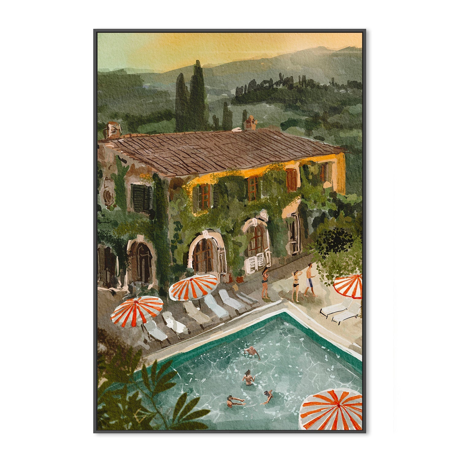 wall-art-print-canvas-poster-framed-Secret Villa , By Ekaterina Zagorska-3