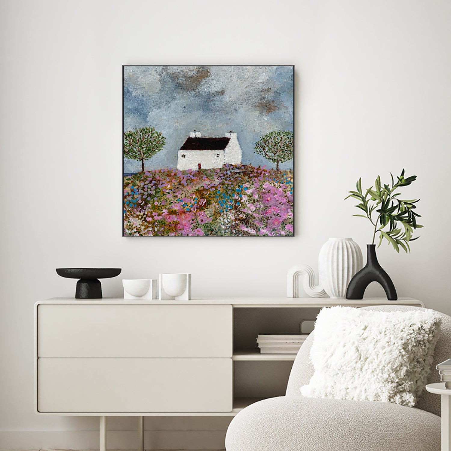 wall-art-print-canvas-poster-framed-Secrets Of A Summer Meadow , By Louise O'Hara-2