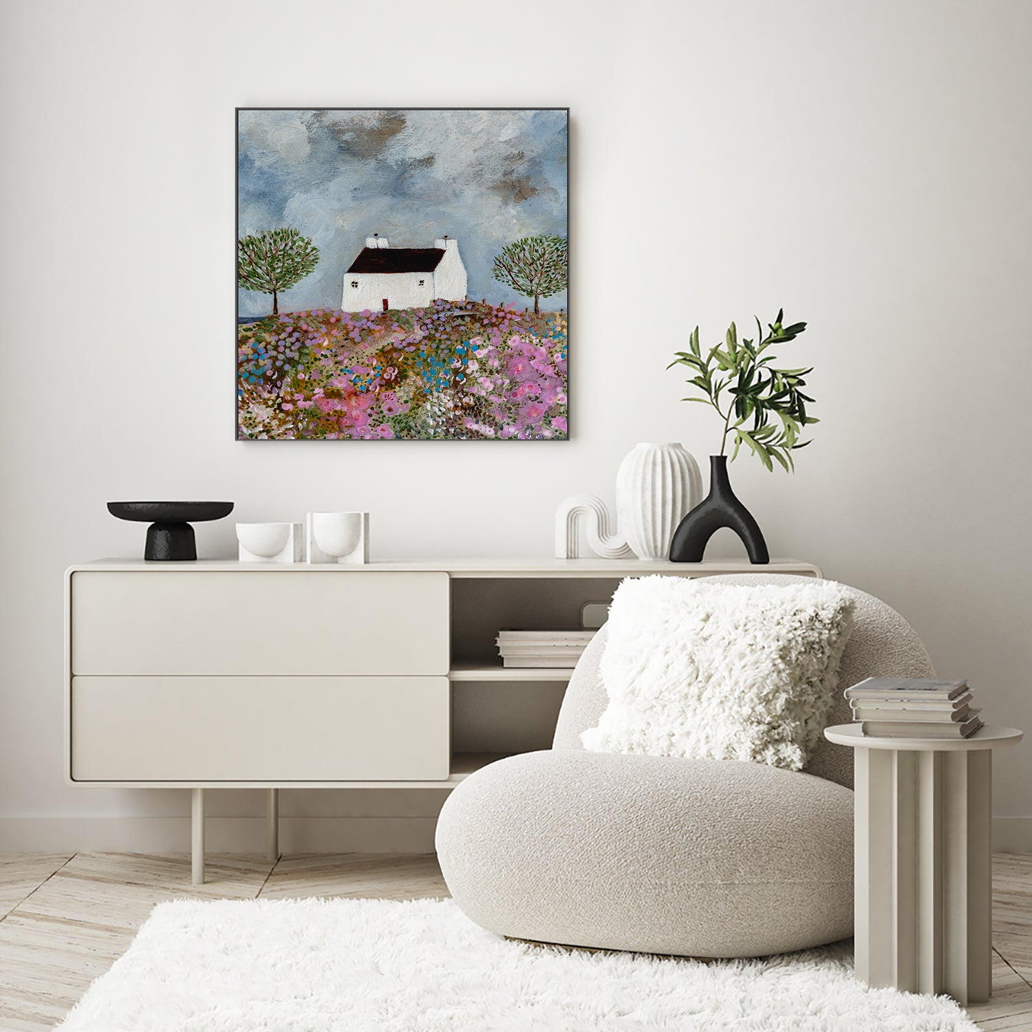 wall-art-print-canvas-poster-framed-Secrets Of A Summer Meadow , By Louise O'Hara-7