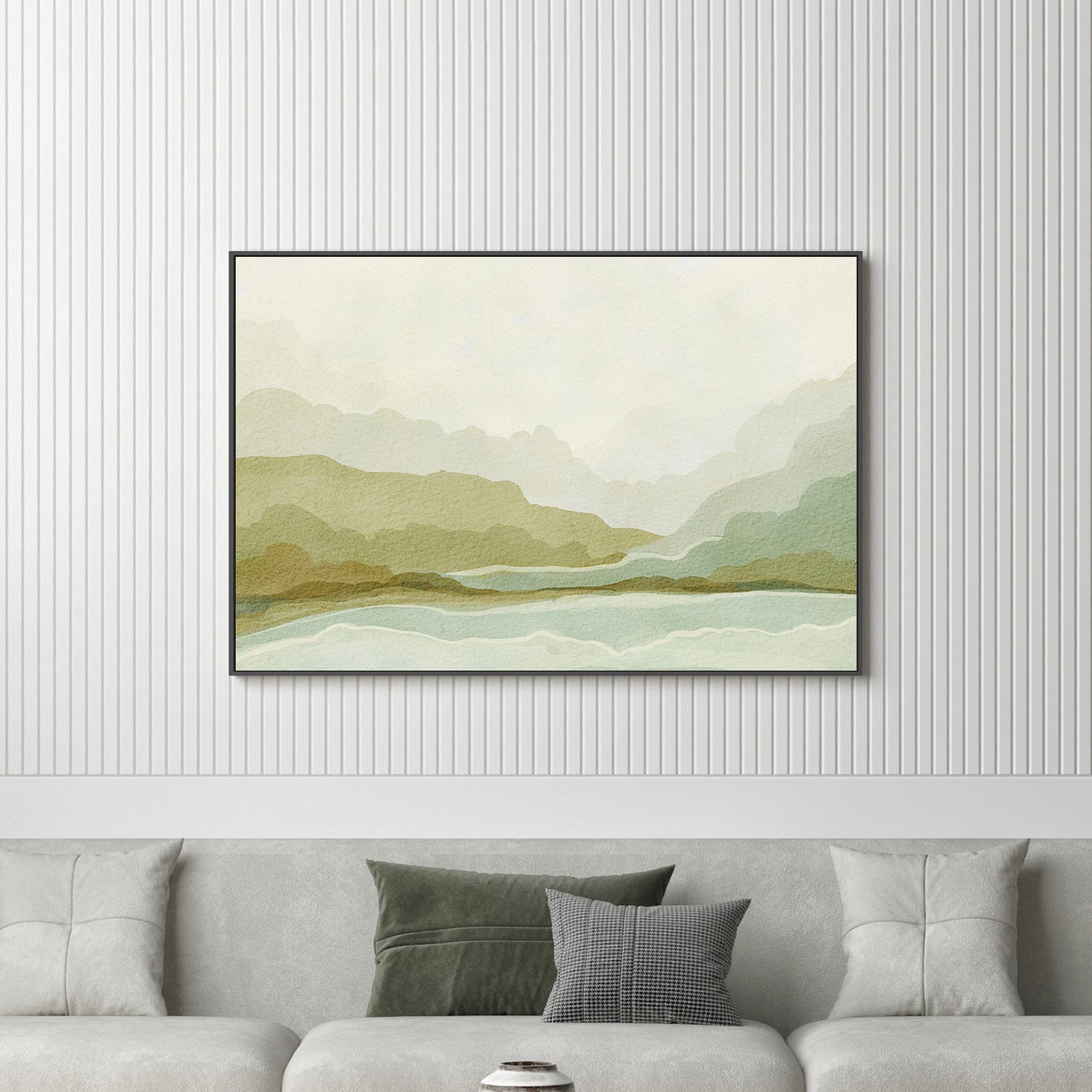 wall-art-print-canvas-poster-framed-Serene Landscape , By Nikita Jariwala-2