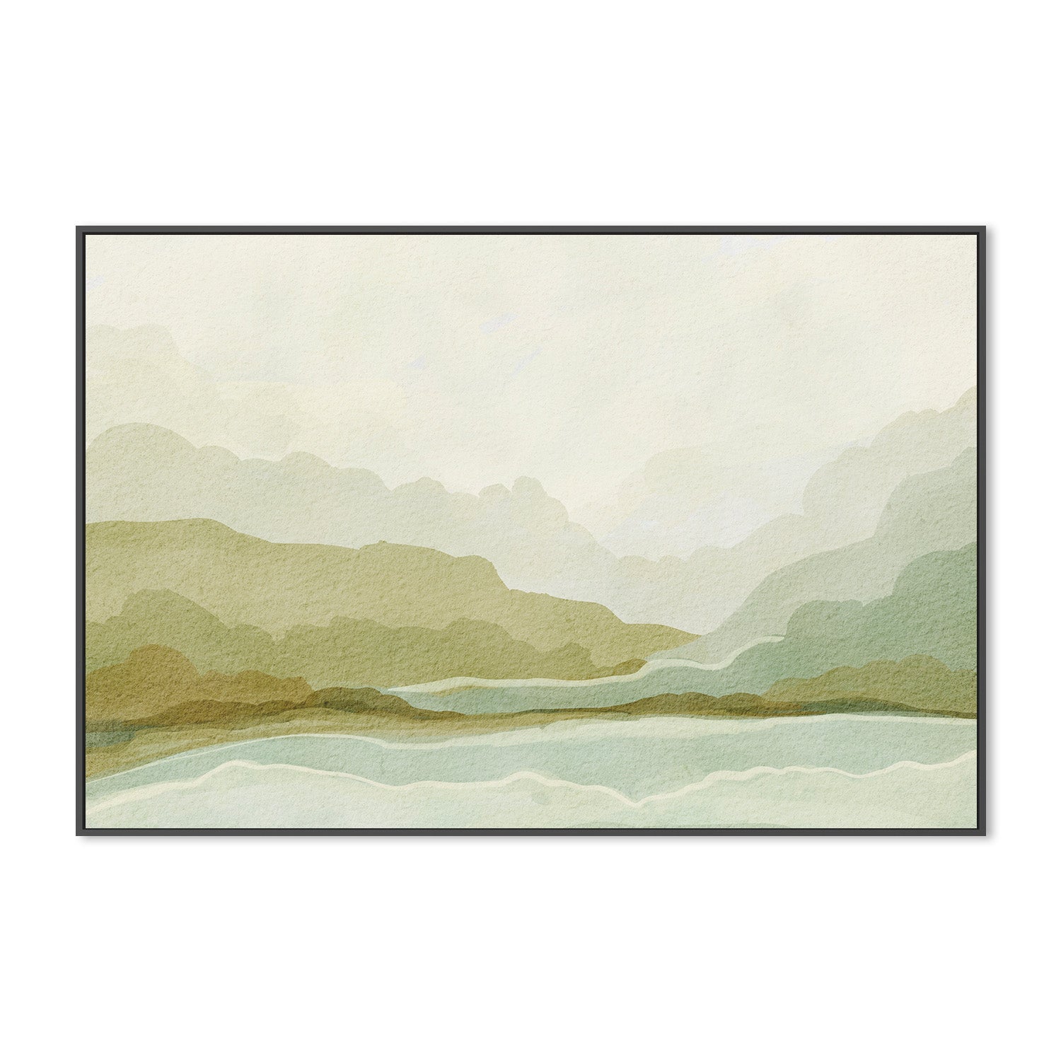 wall-art-print-canvas-poster-framed-Serene Landscape , By Nikita Jariwala-3