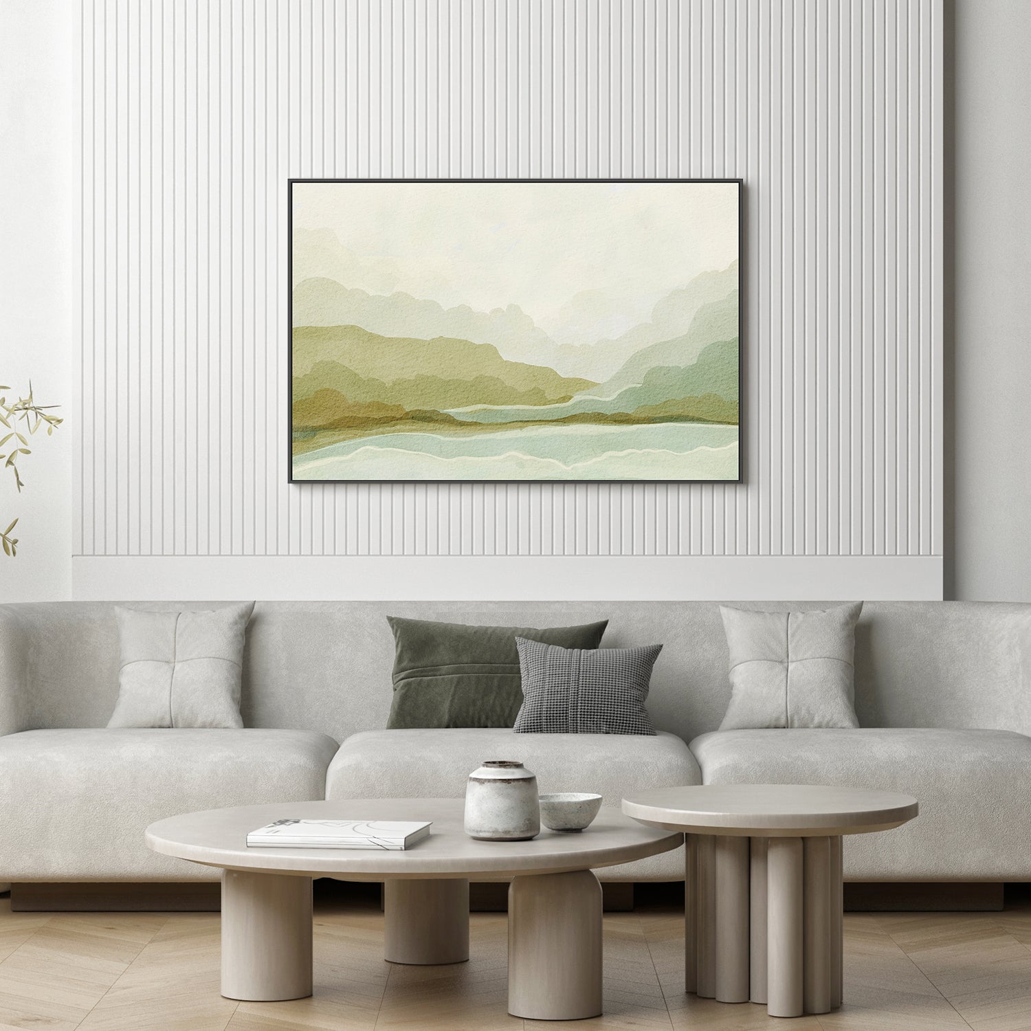 wall-art-print-canvas-poster-framed-Serene Landscape , By Nikita Jariwala-7