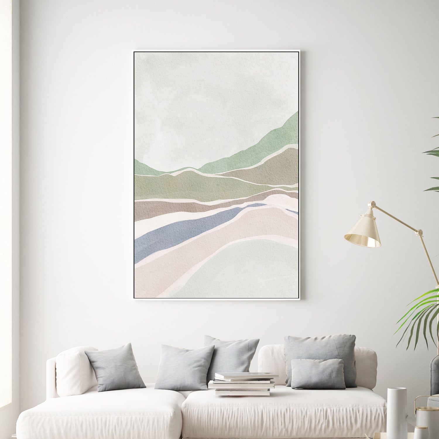 wall-art-print-canvas-poster-framed-Serenely Abstract , By Nikita Jariwala-2