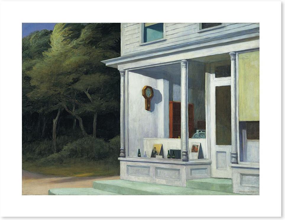wall-art-print-canvas-poster-framed-Seven Am, By Edward Hopper-by-Gioia Wall Art-Gioia Wall Art