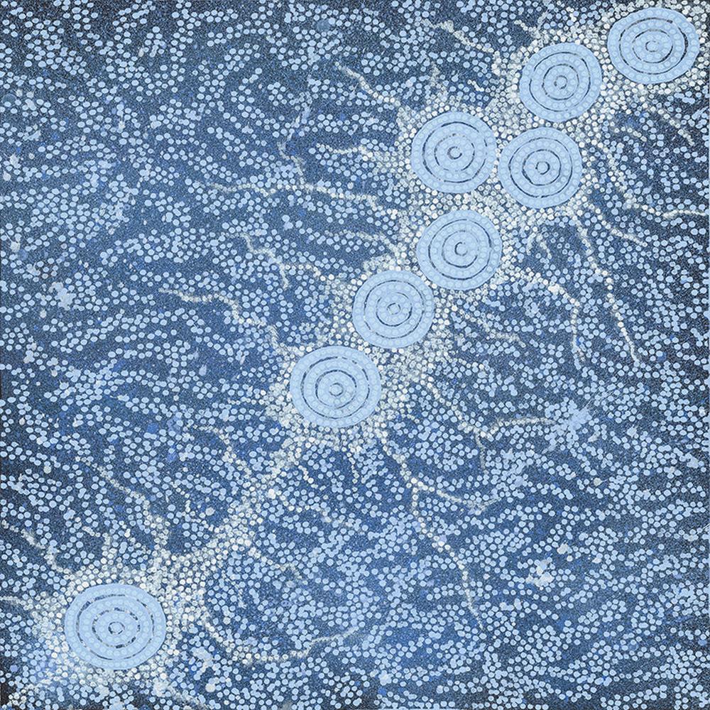 Seven Sisters Muted Colour By Azeza Possum Aboriginal Painting Print