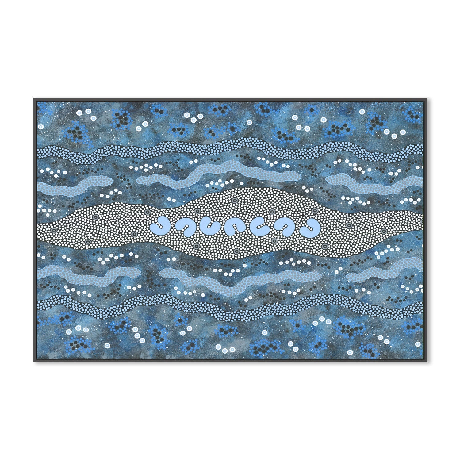 wall-art-print-canvas-poster-framed-Seven Sisters, Style A-by-Heath Tjangala Ramzan-Gioia Wall Art