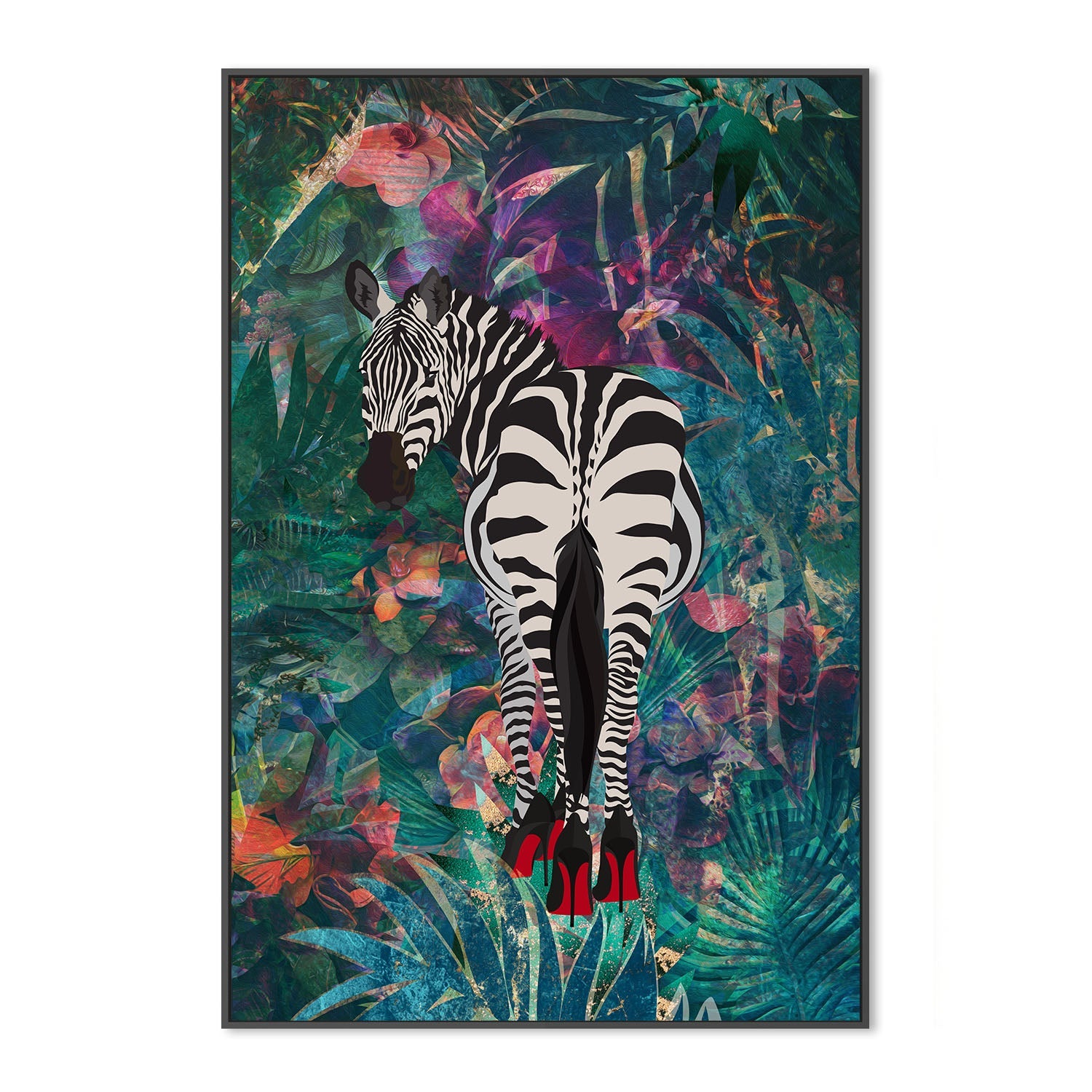 wall-art-print-canvas-poster-framed-Sexy Zebra , By Sarah Manovski-3