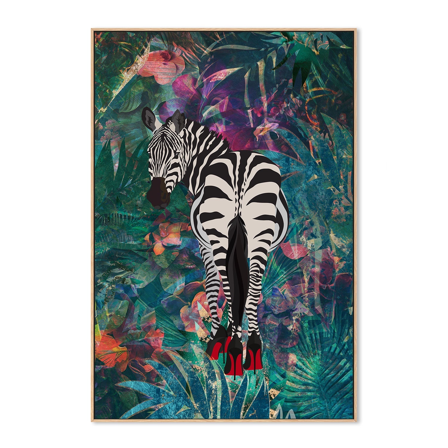 wall-art-print-canvas-poster-framed-Sexy Zebra , By Sarah Manovski-4