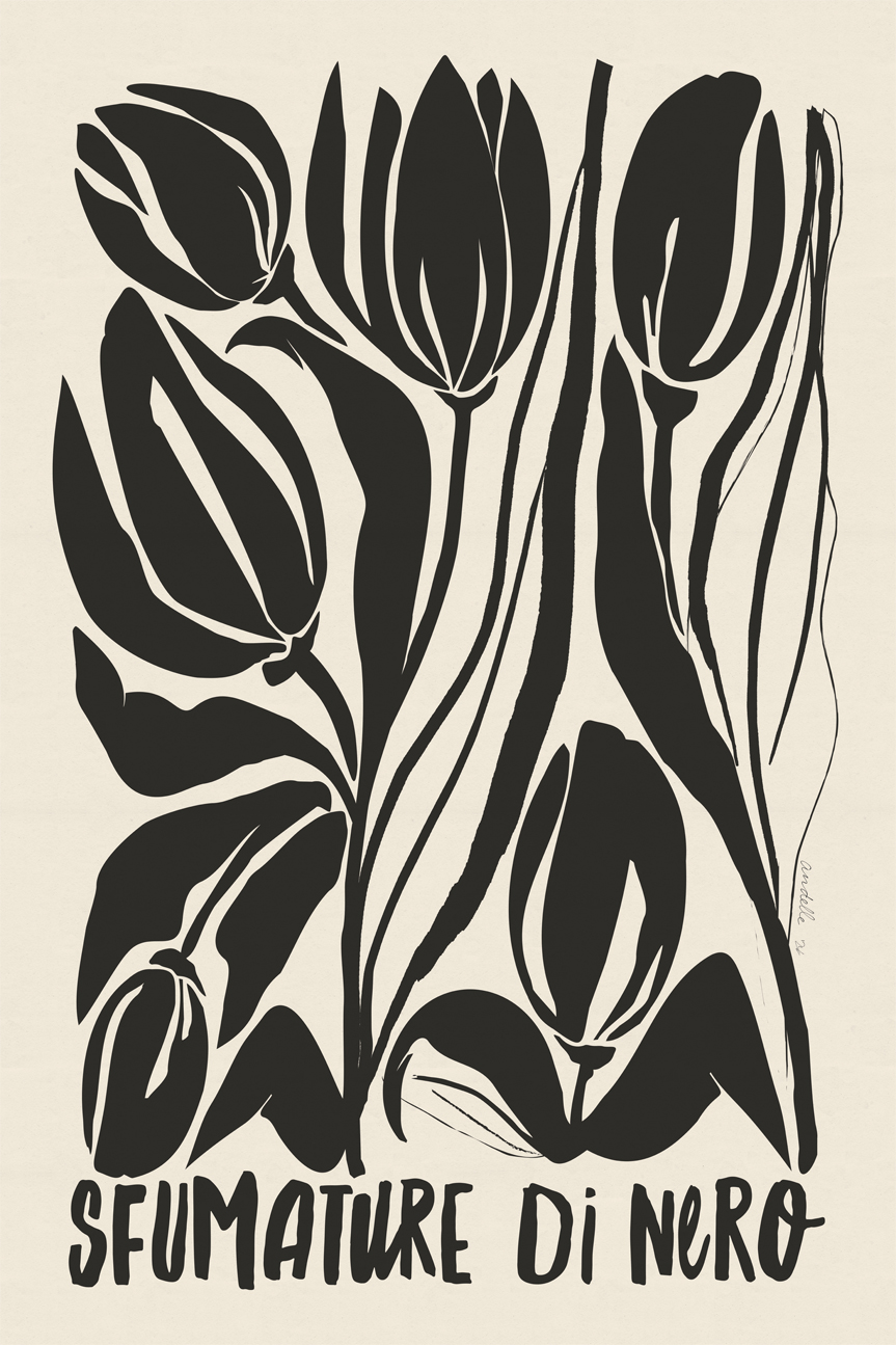 wall-art-print-canvas-poster-framed-Sfumature Di Nero , By Andelle Art-1