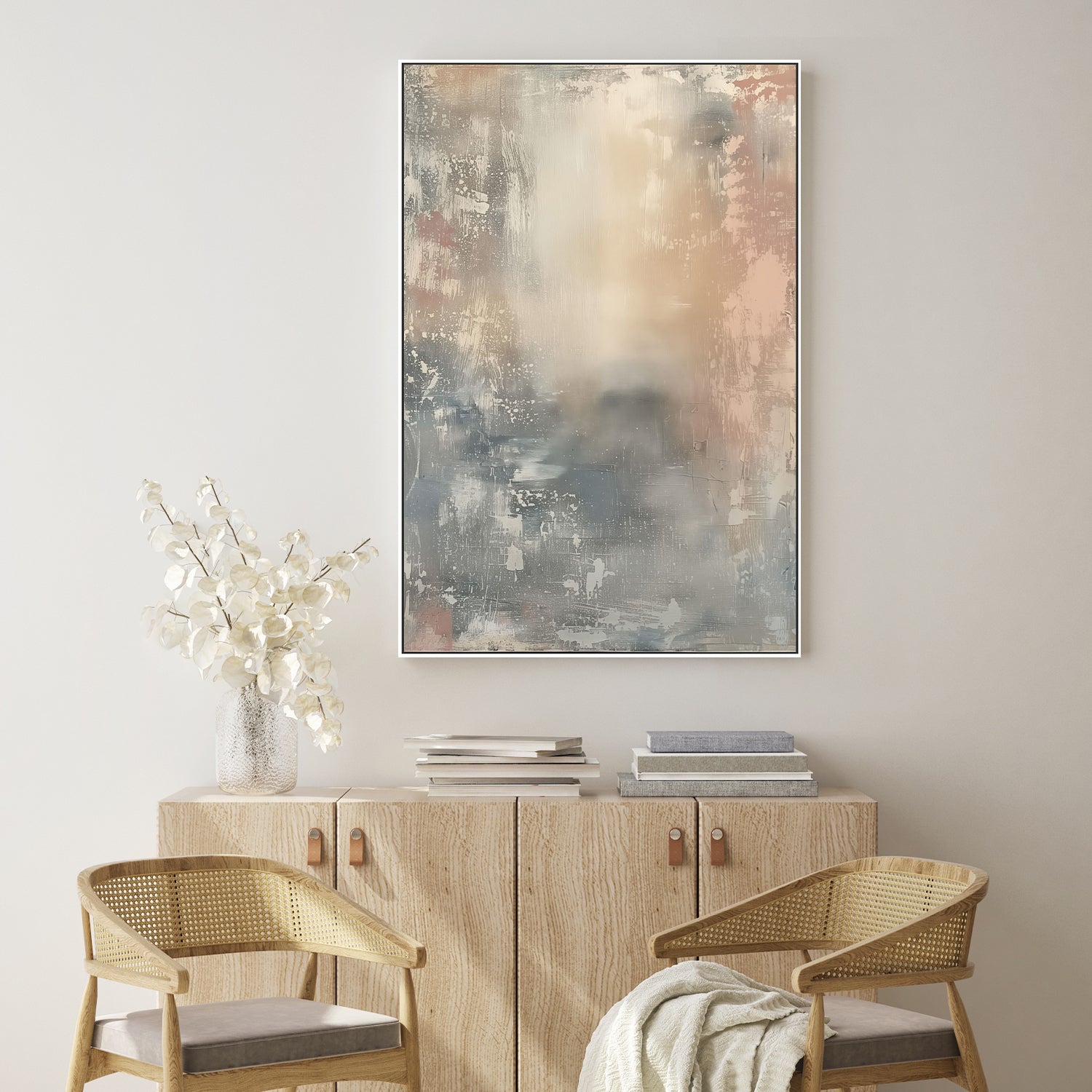 wall-art-print-canvas-poster-framed-Shabby Blue, Style B-9