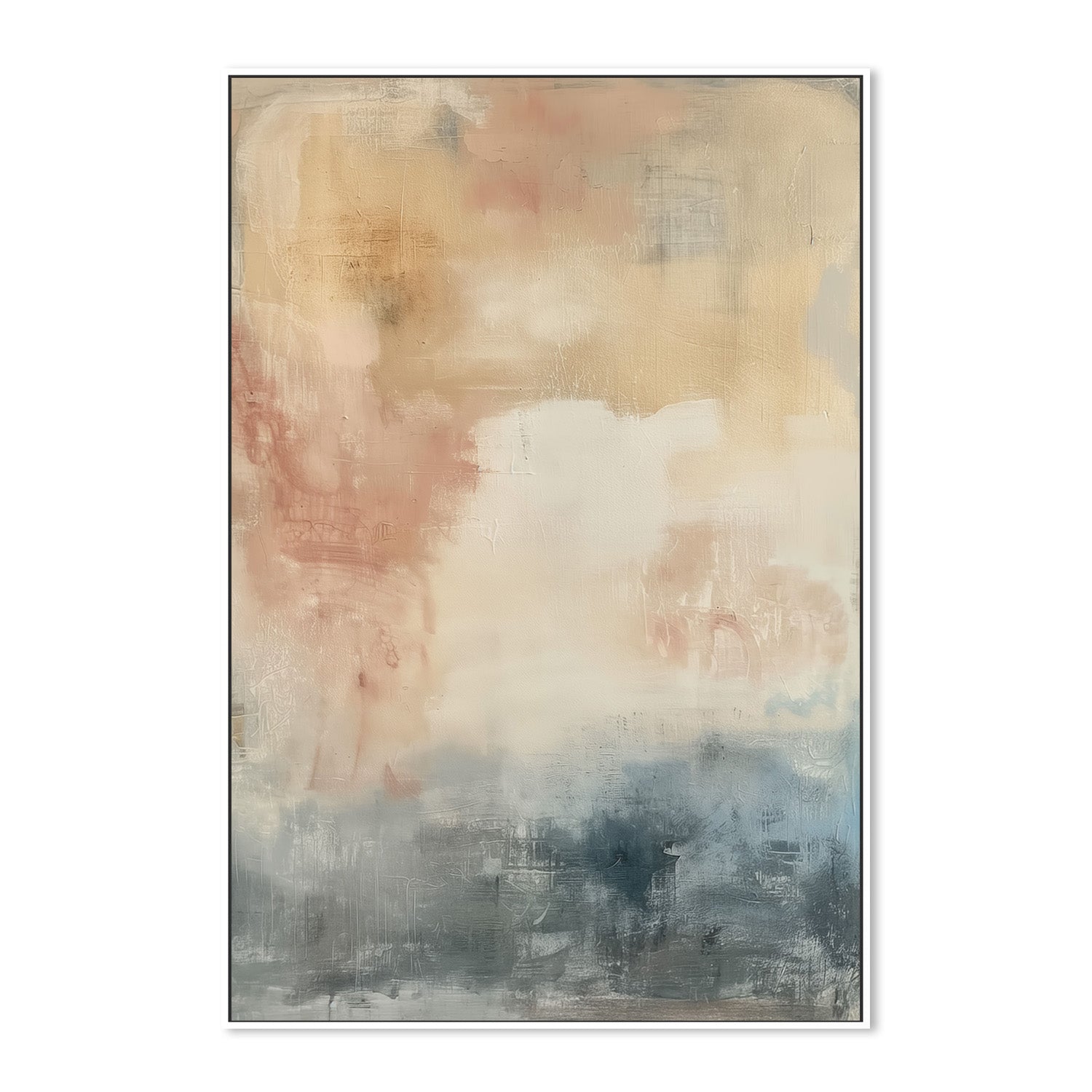 wall-art-print-canvas-poster-framed-Shabby Blue, Style C-5
