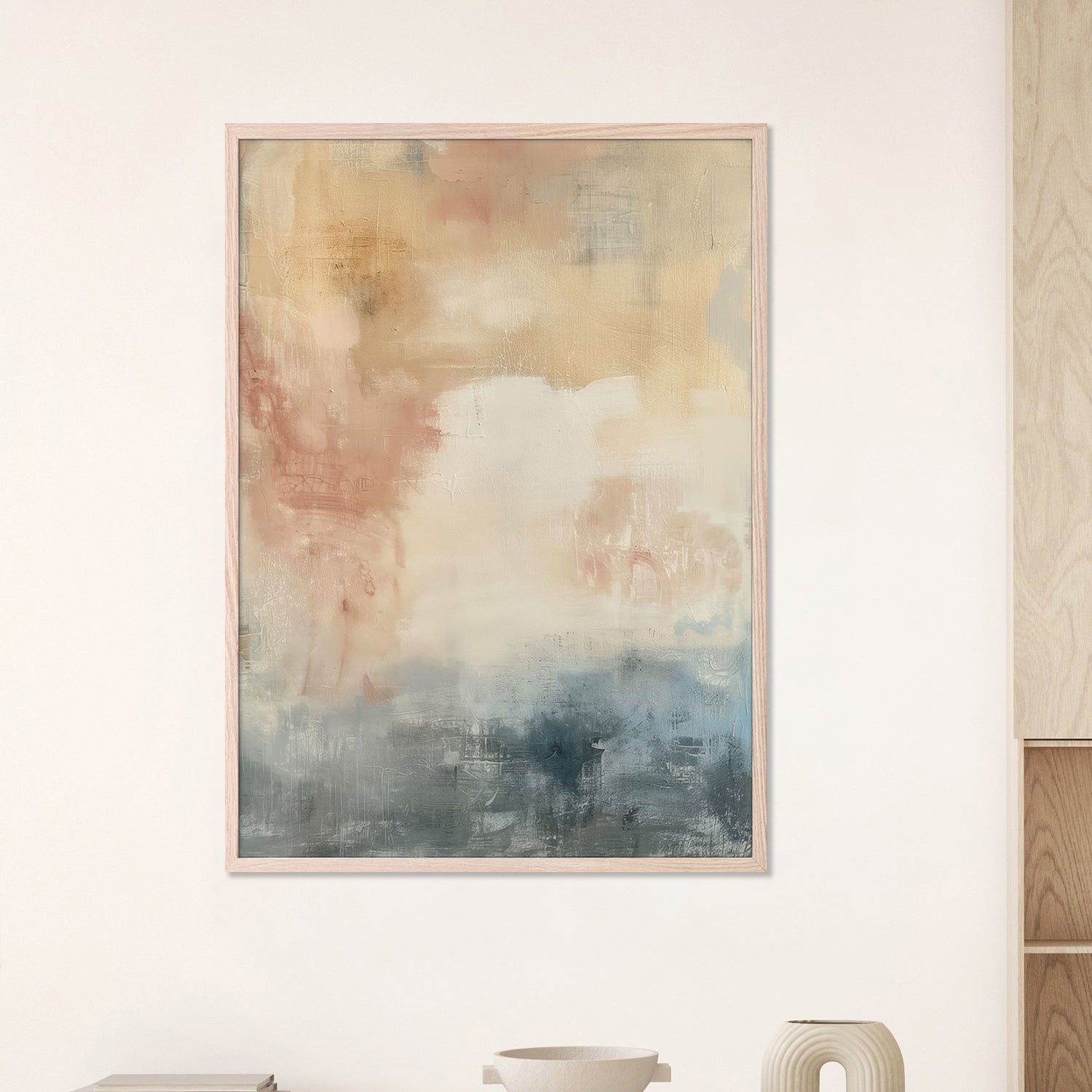 wall-art-print-canvas-poster-framed-Shabby Blue, Style C-7