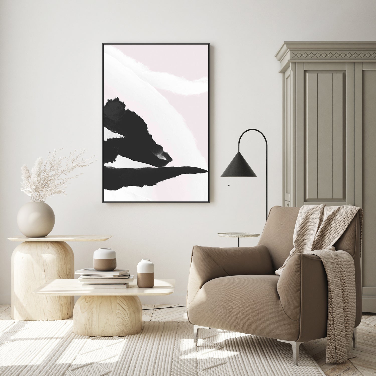 wall-art-print-canvas-poster-framed-Shadow Stroke, Style B-7