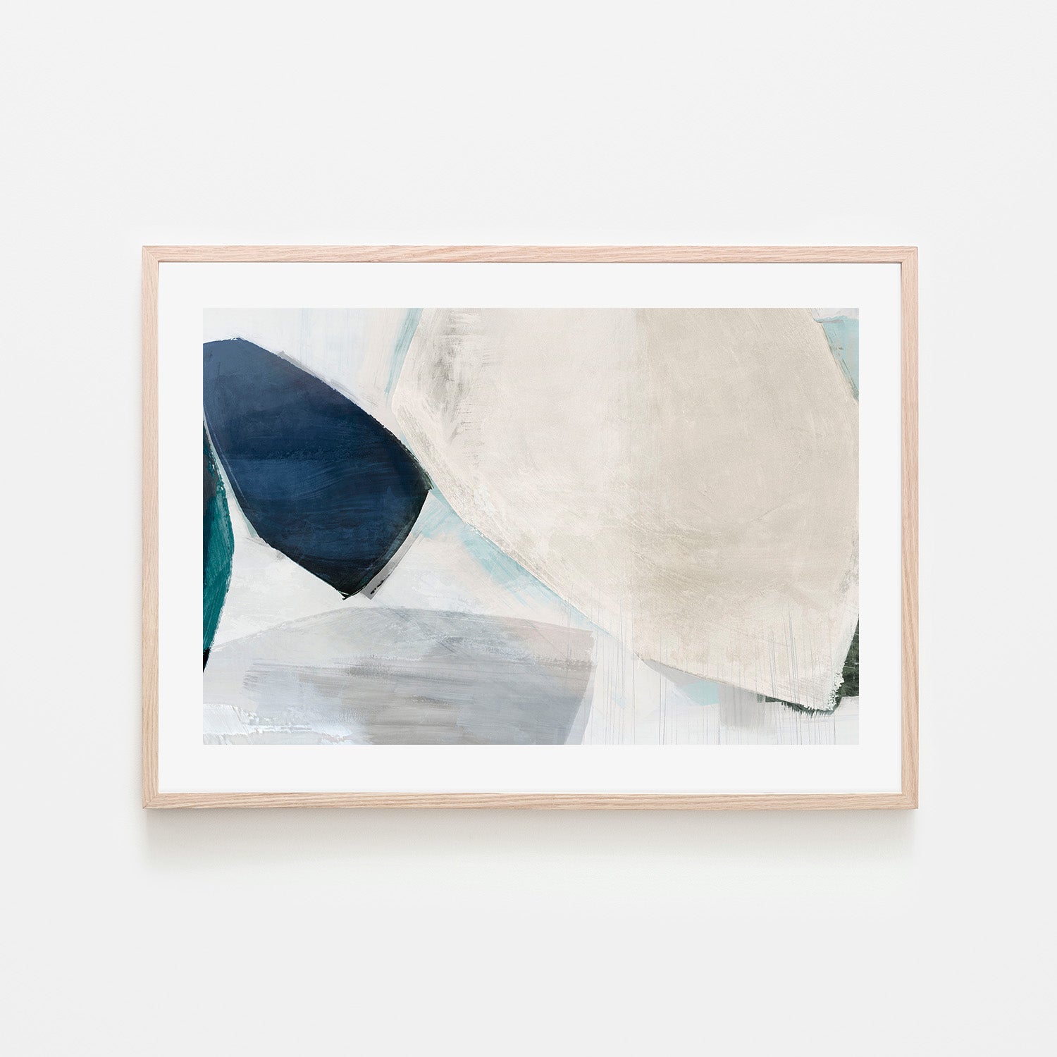 wall-art-print-canvas-poster-framed-Shapes of Blue Blobs, Style B-6
