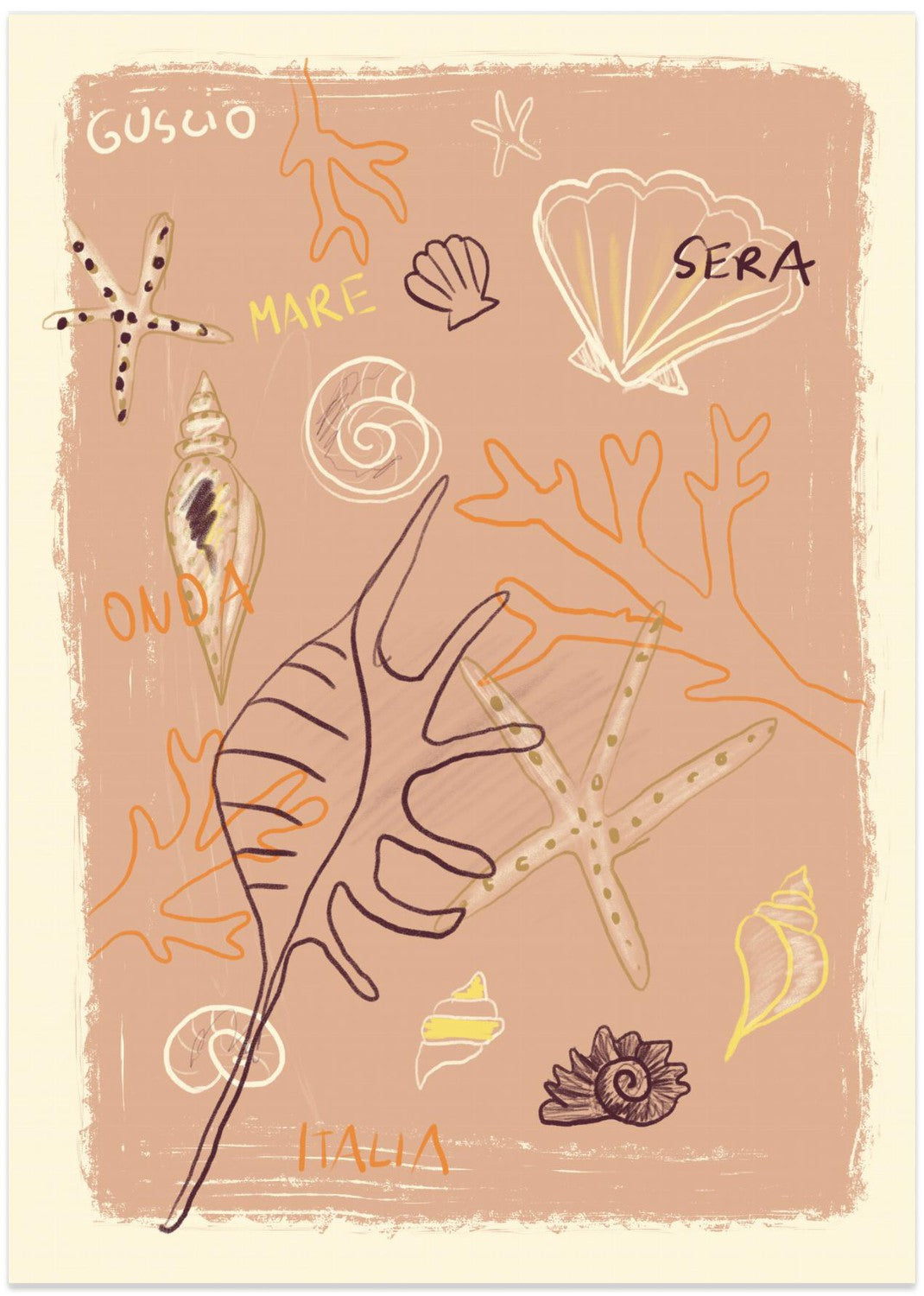 wall-art-print-canvas-poster-framed-Shells , By Studio Dolci-1