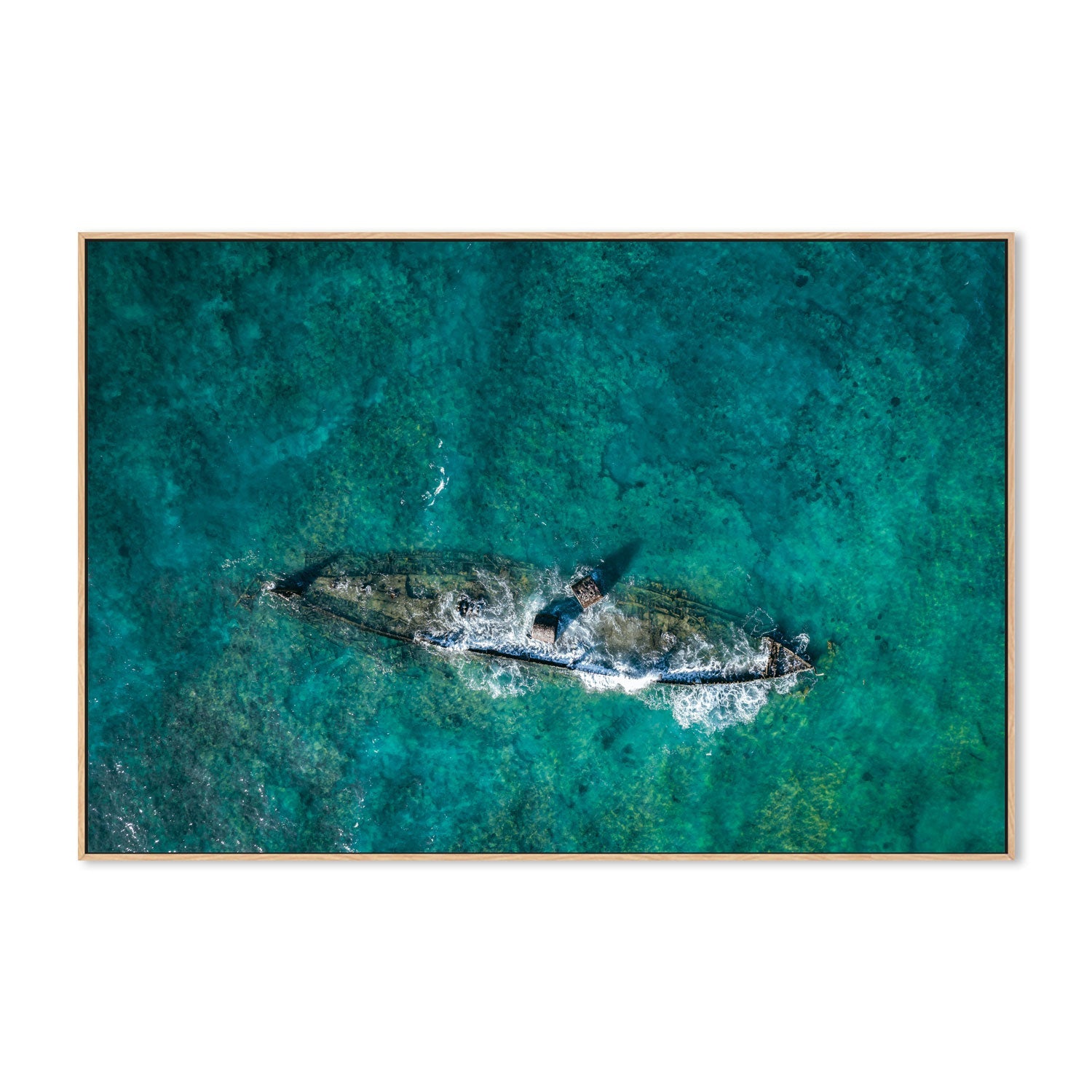 wall-art-print-canvas-poster-framed-Shipwreck, Exmouth , By Maddison Harris-4