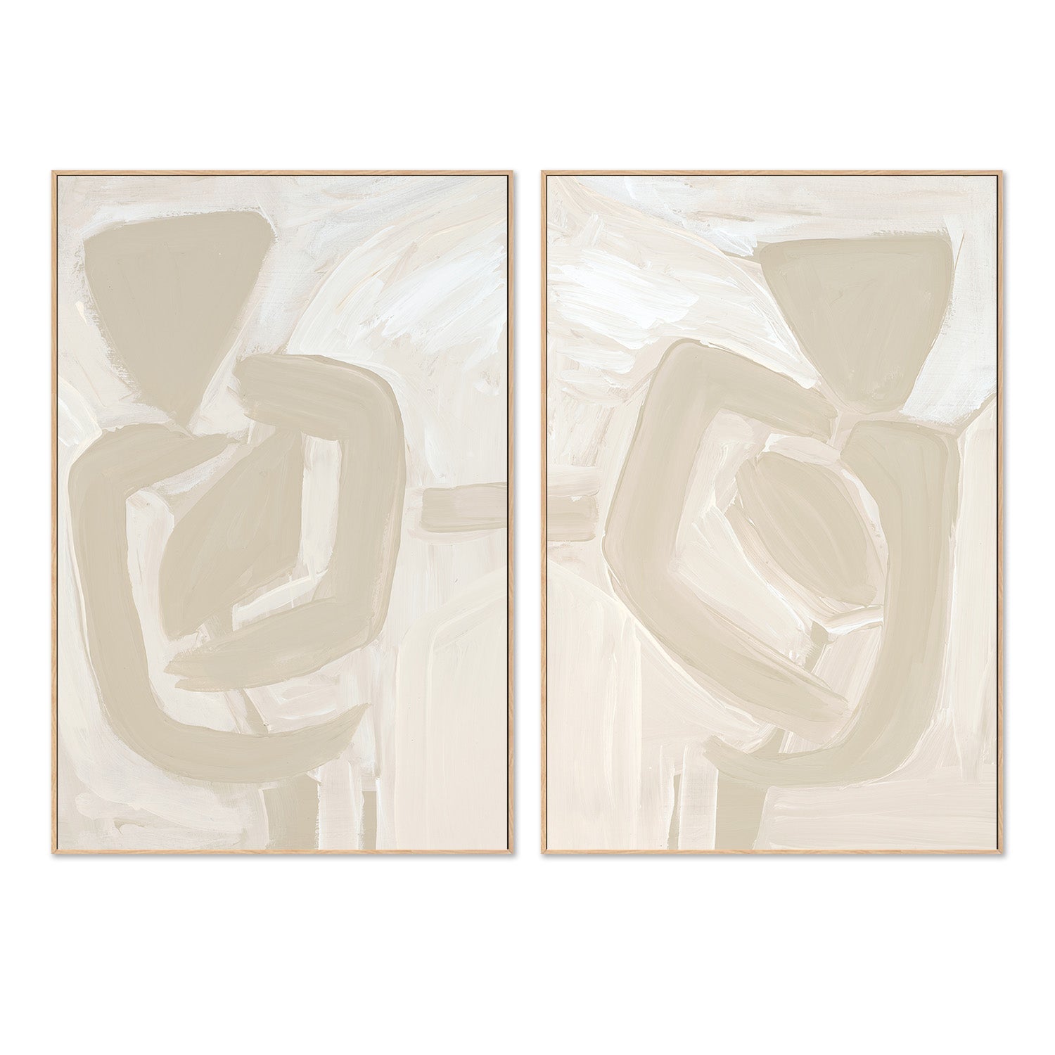 wall-art-print-canvas-poster-framed-Silloute, Style A & B, Set Of 2 , By Katherine Price-4