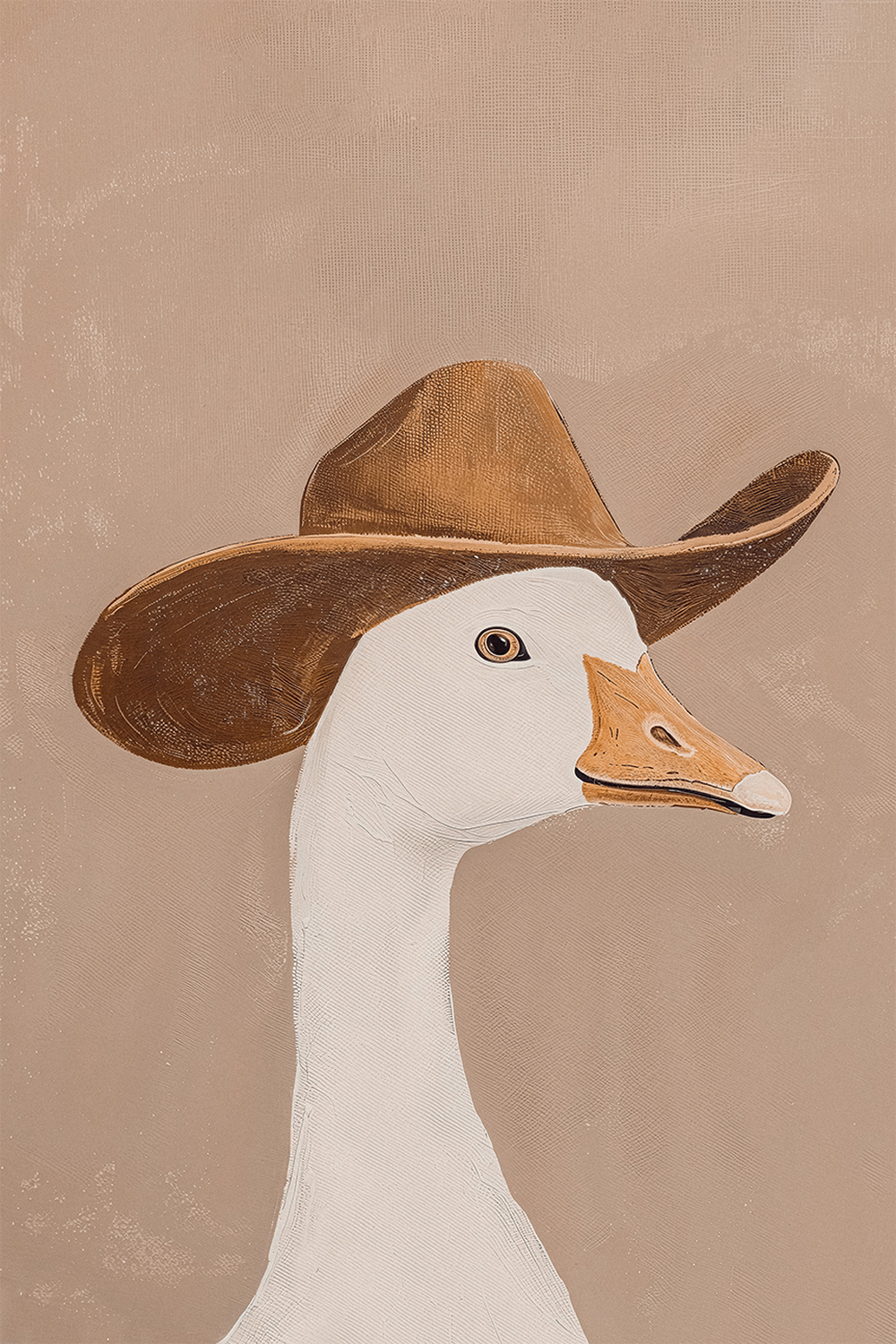 wall-art-print-canvas-poster-framed-Silly Cowboy, Mocha Mousse , By Lady Hana-1