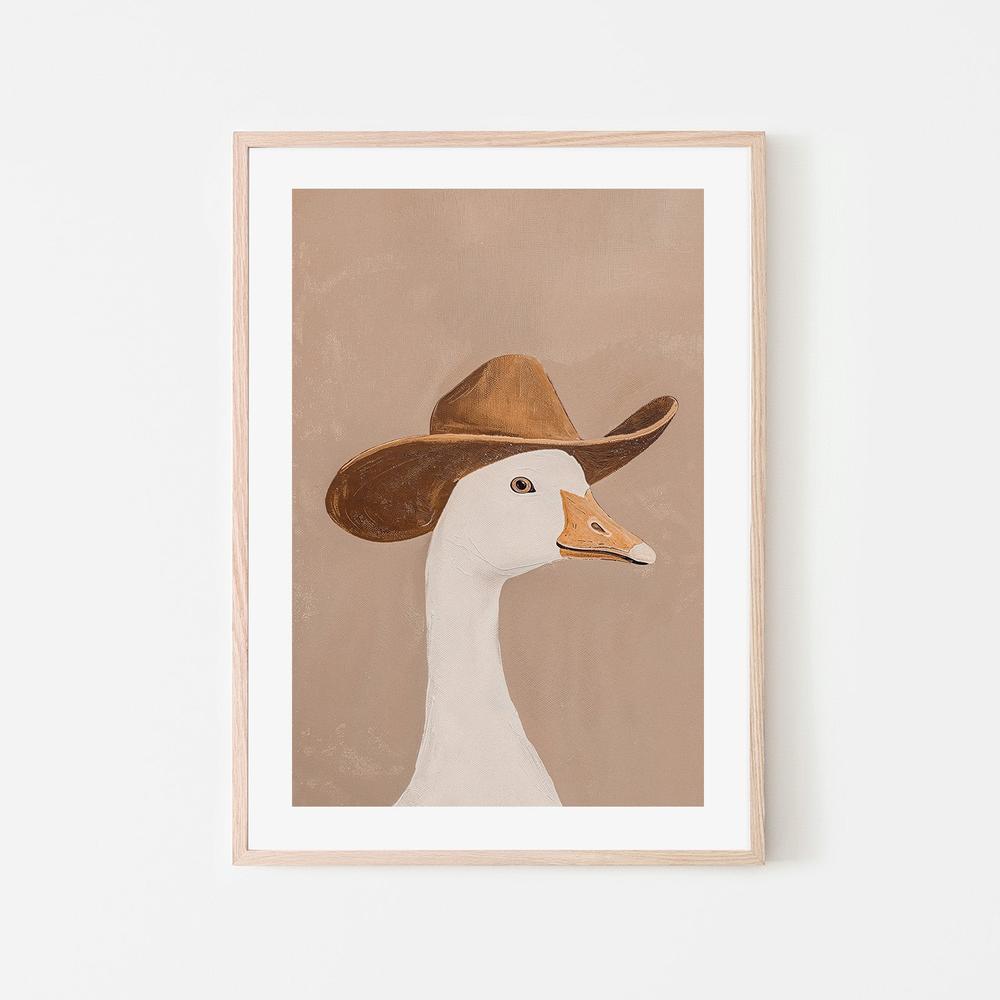 wall-art-print-canvas-poster-framed-Silly Cowboy, Mocha Mousse , By Lady Hana-6