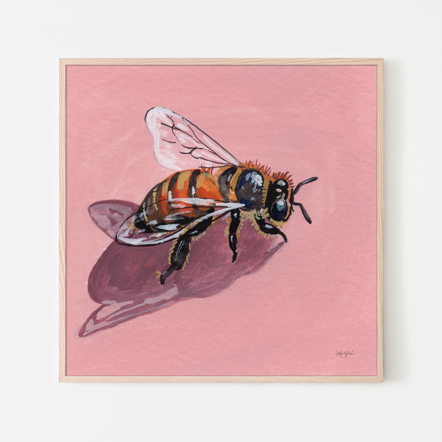 wall-art-print-canvas-poster-framed-Simple Little Bee-6