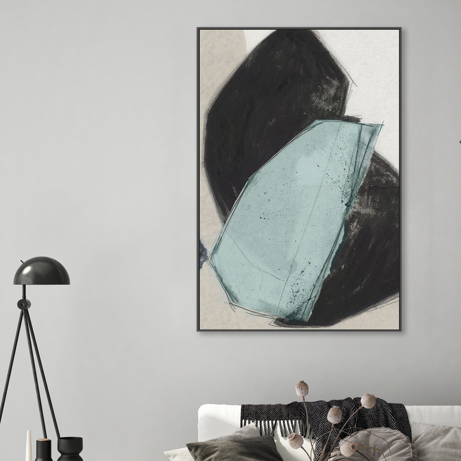 wall-art-print-canvas-poster-framed-Simply Shapes, Style A-2