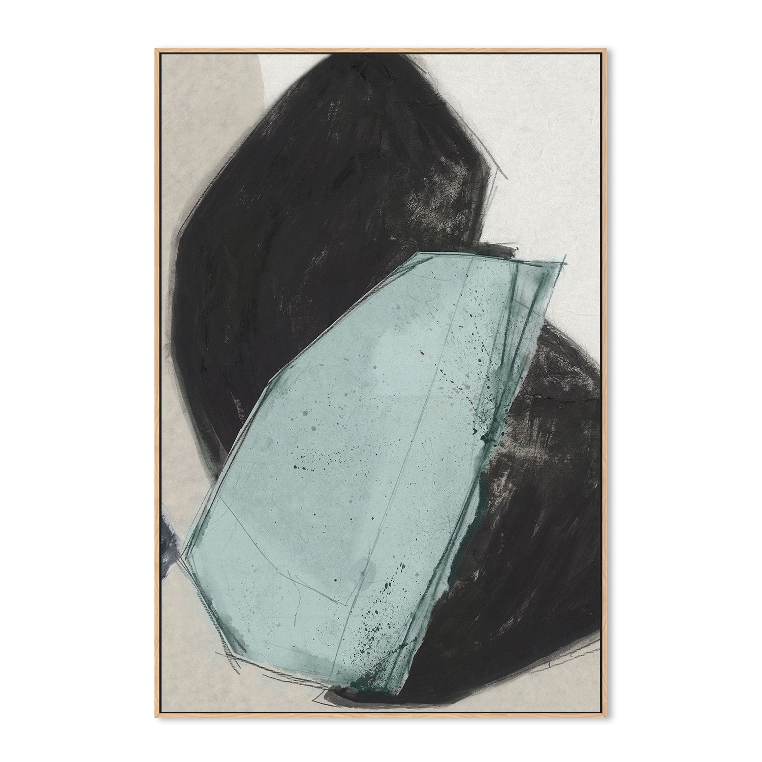 wall-art-print-canvas-poster-framed-Simply Shapes, Style A-4