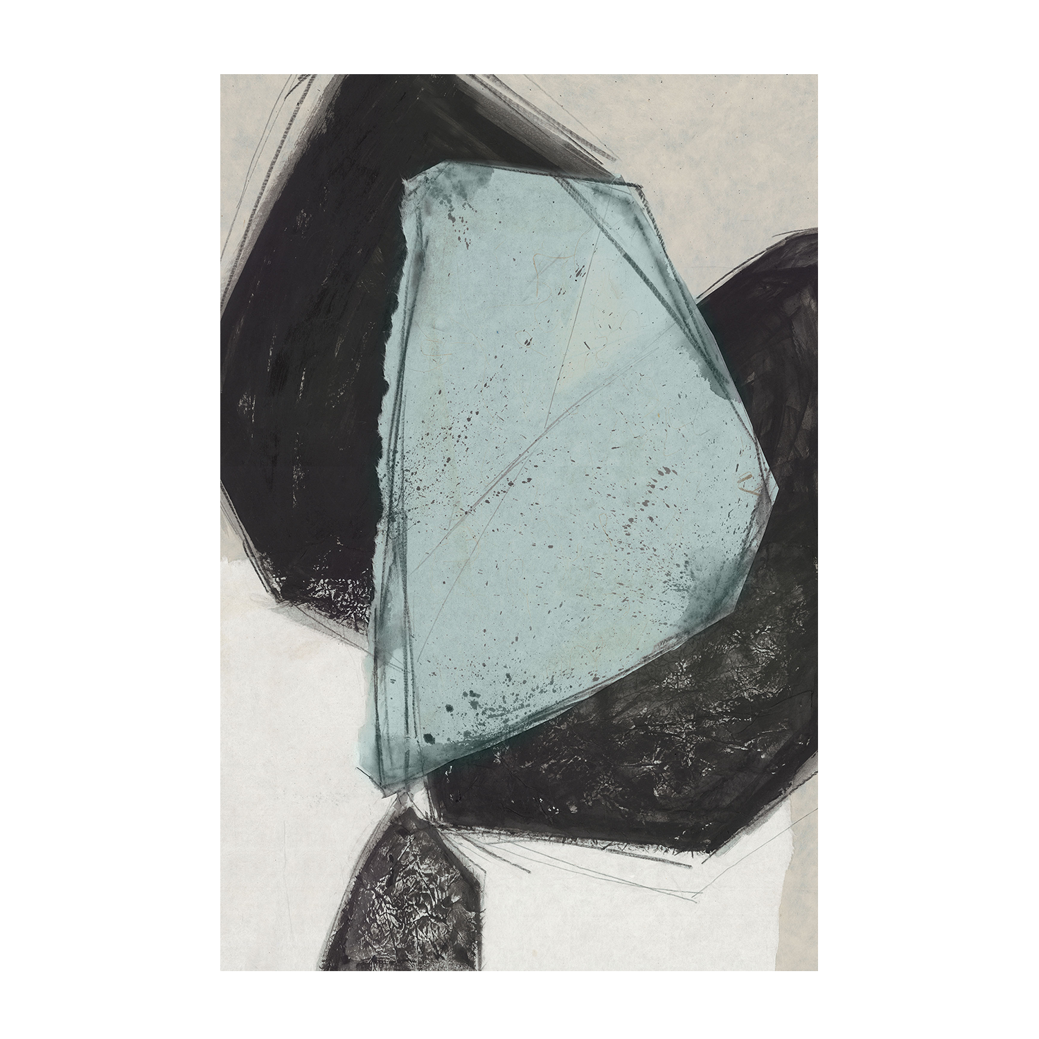 wall-art-print-canvas-poster-framed-Simply Shapes, Style A & B, Set Of 2-9