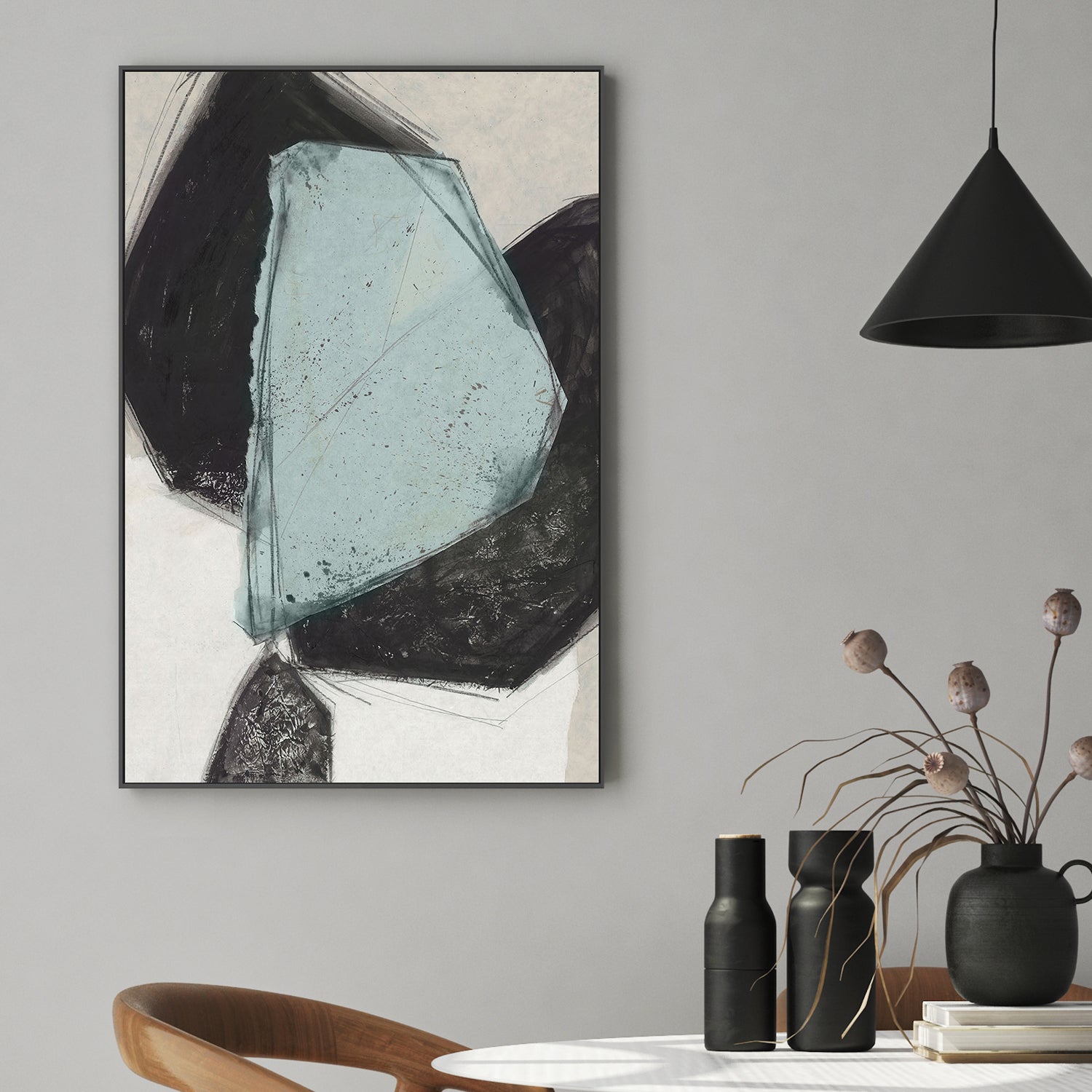 wall-art-print-canvas-poster-framed-Simply Shapes, Style B-2