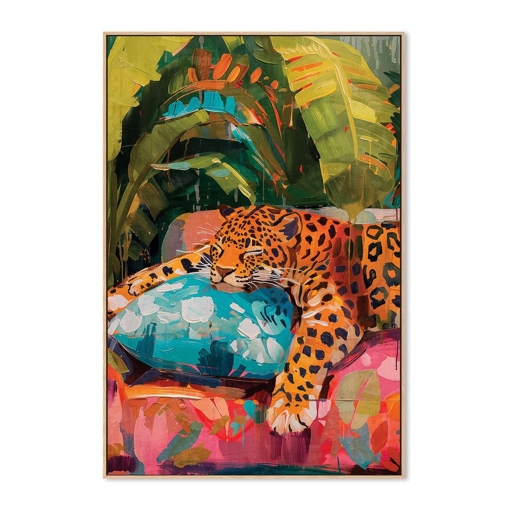 wall-art-print-canvas-poster-framed-Sleeping Leopard-4