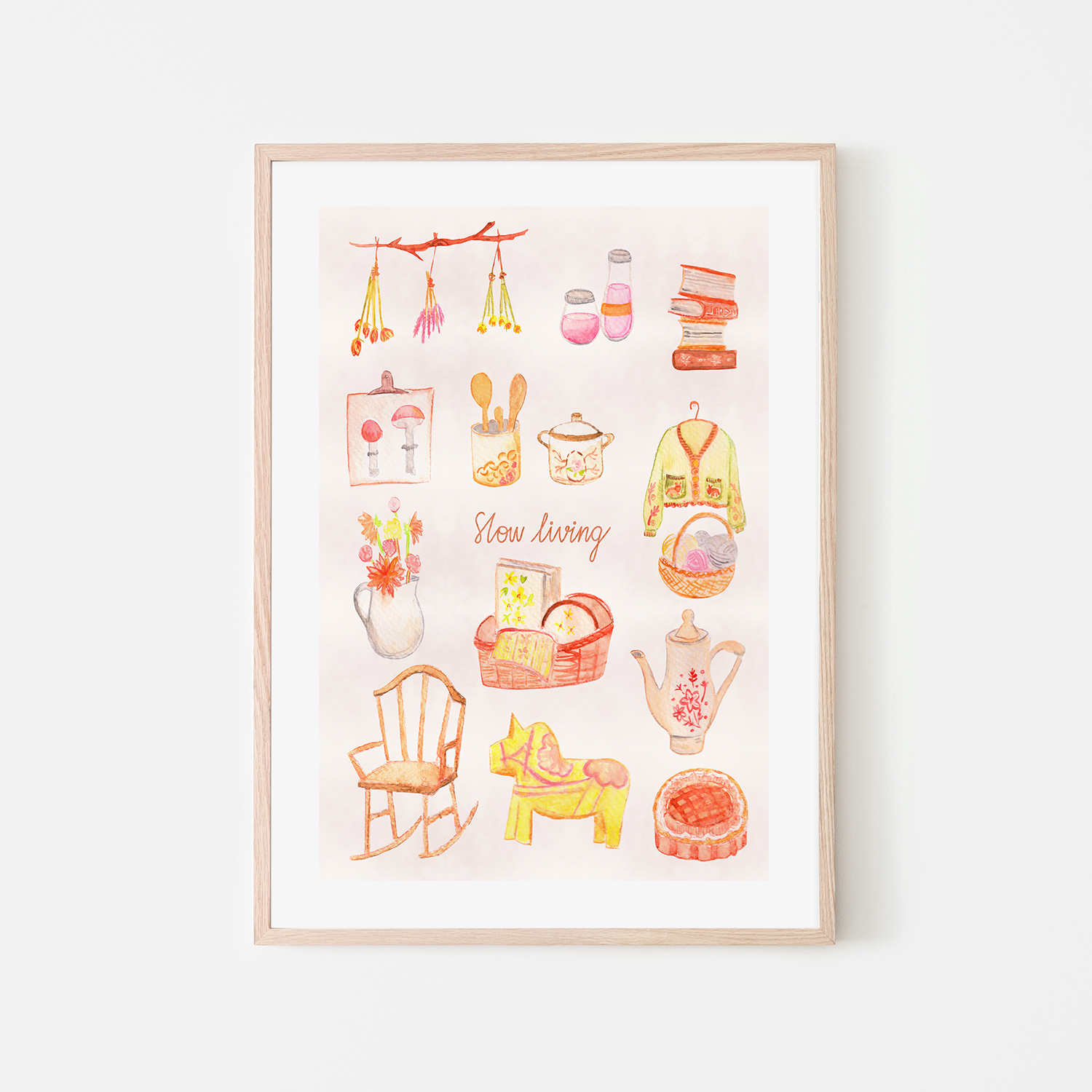 wall-art-print-canvas-poster-framed-Slow Living-4