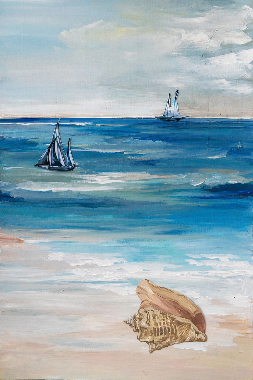 wall-art-print-canvas-poster-framed-Smooth Sailing , By Amelia Aveline-1