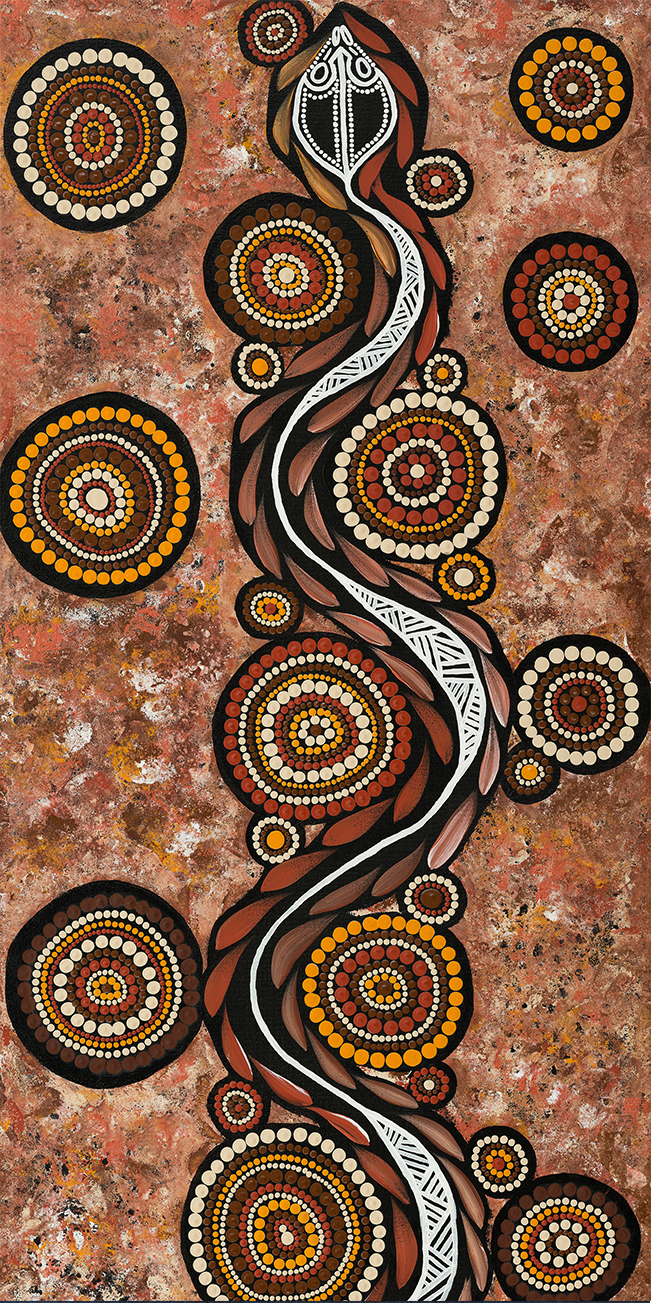 wall-art-print-canvas-poster-framed-Snake On Long Travels , By Emma Rigney-1