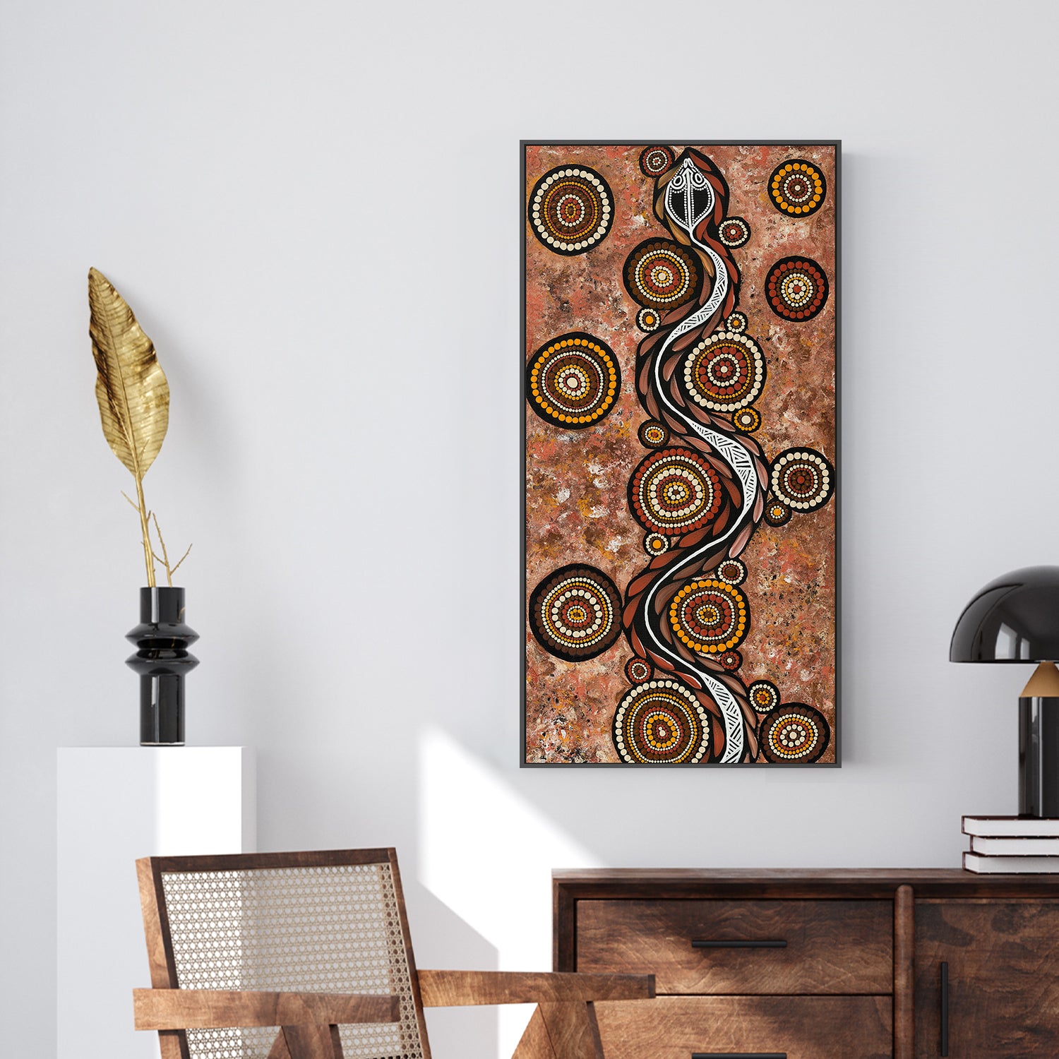 wall-art-print-canvas-poster-framed-Snake On Long Travels , By Emma Rigney-2