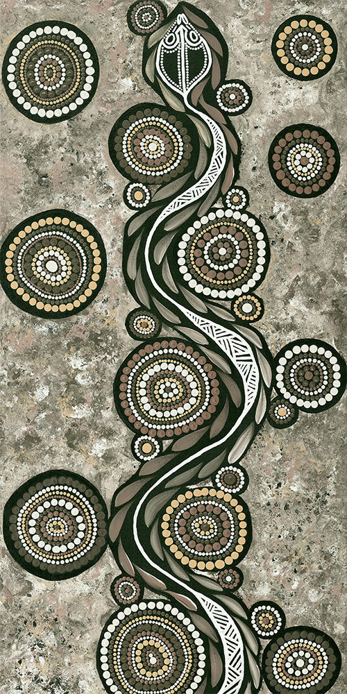 wall-art-print-canvas-poster-framed-Snake On Long Travels, Earths Green Tone , By Emma Rigney-8