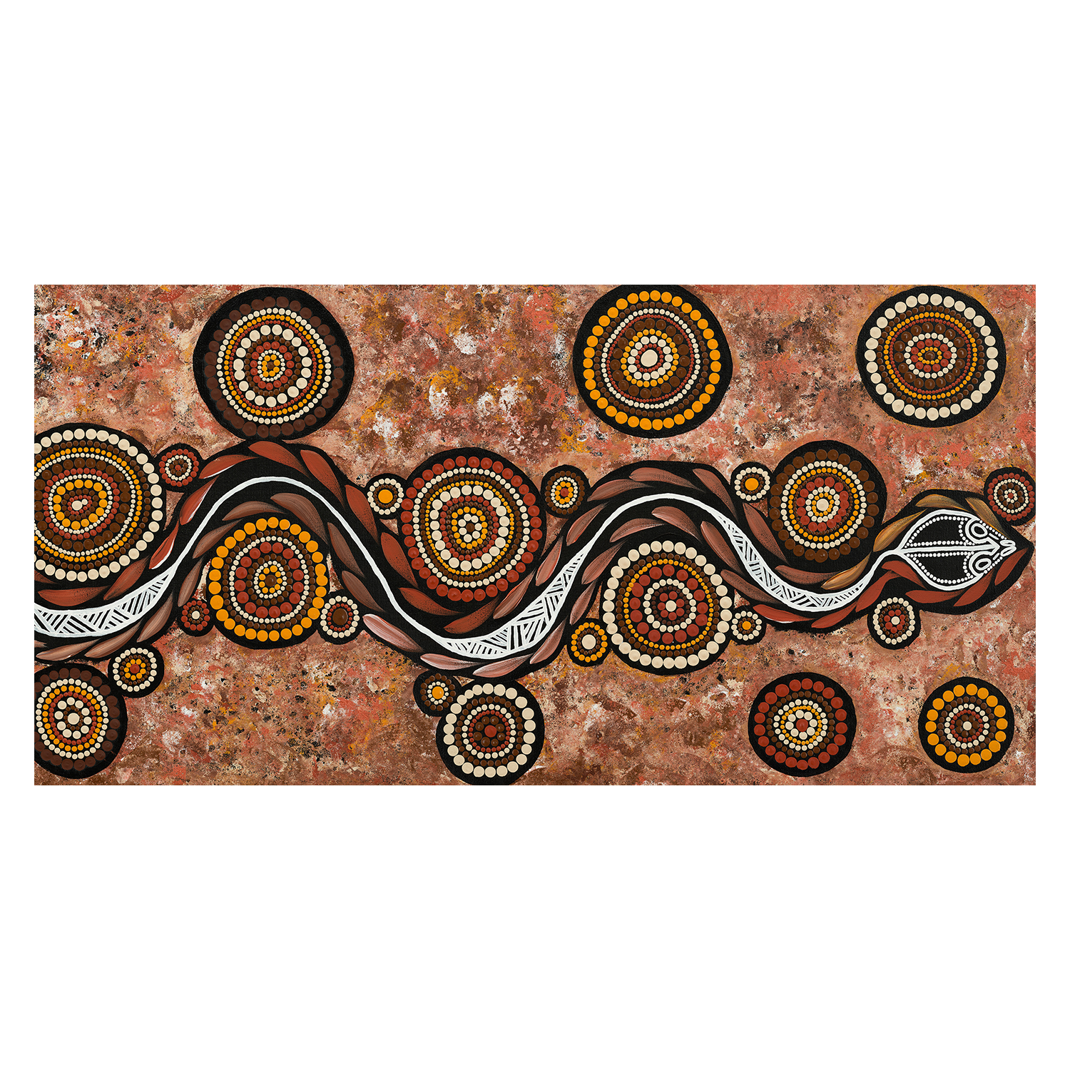 wall-art-print-canvas-poster-framed-Snake On Long Travels, Style A & B, Set Of 2 , By Emma Rigney-9