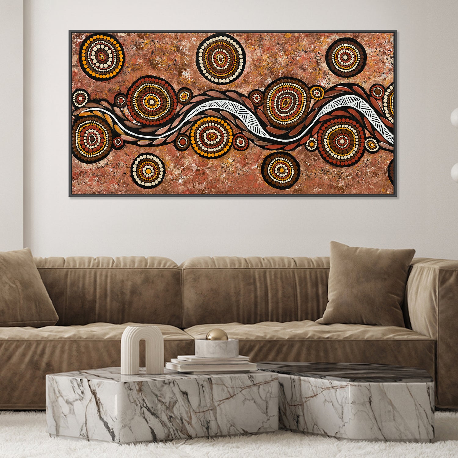 wall-art-print-canvas-poster-framed-Snake On Long Travels, Style A , By Emma Rigney-2