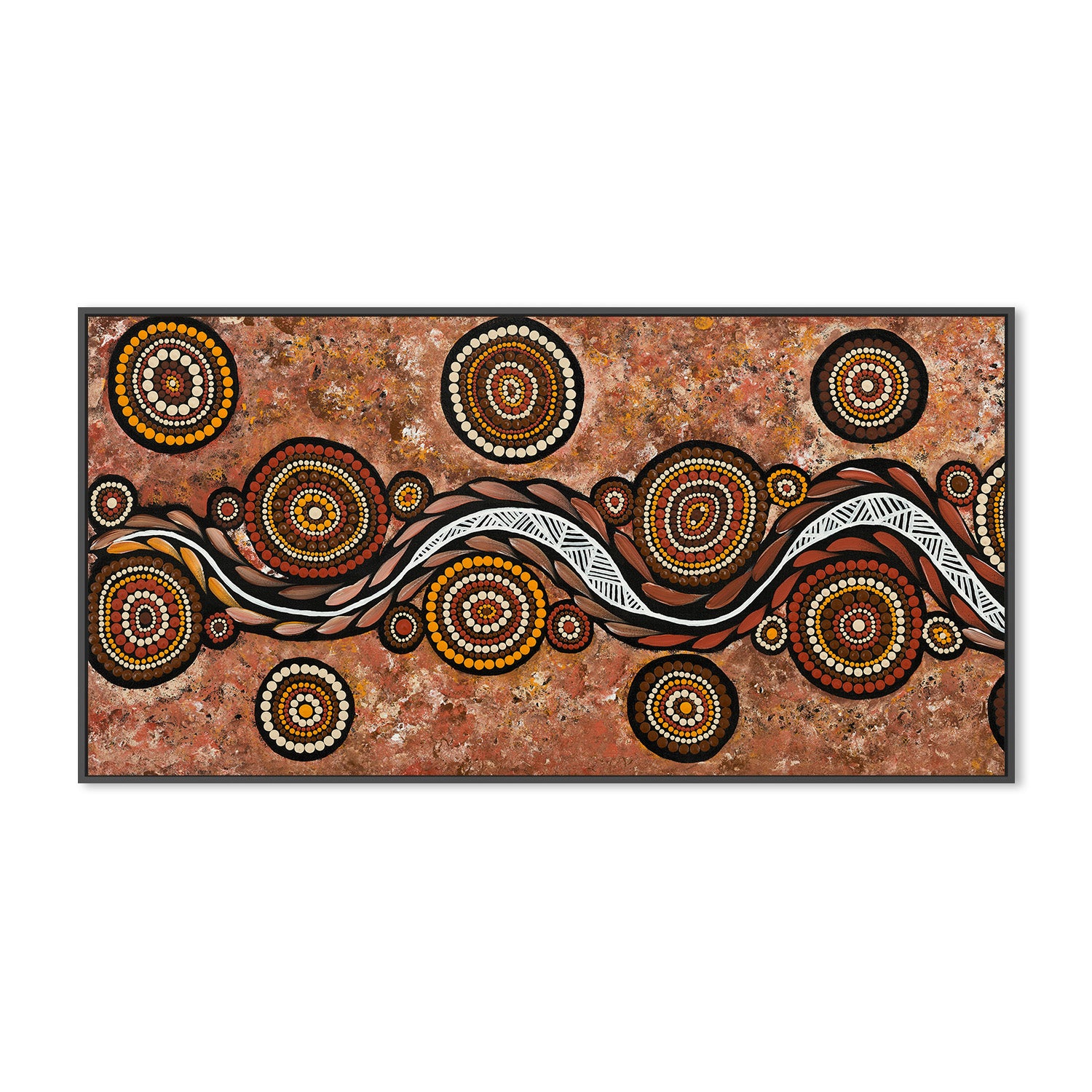wall-art-print-canvas-poster-framed-Snake On Long Travels, Style A , By Emma Rigney-3