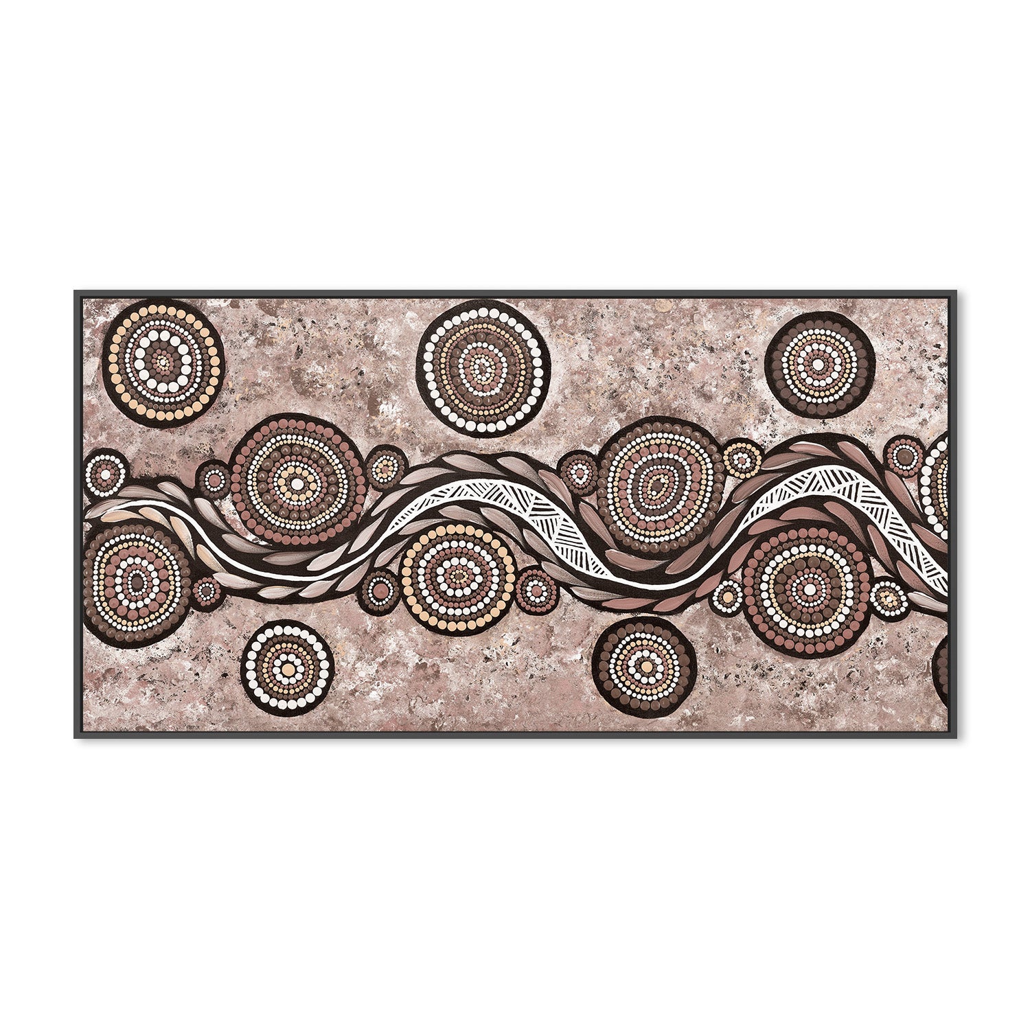 wall-art-print-canvas-poster-framed-Snake On Long Travels, Style A, Mocha , By Emma Rigney-3
