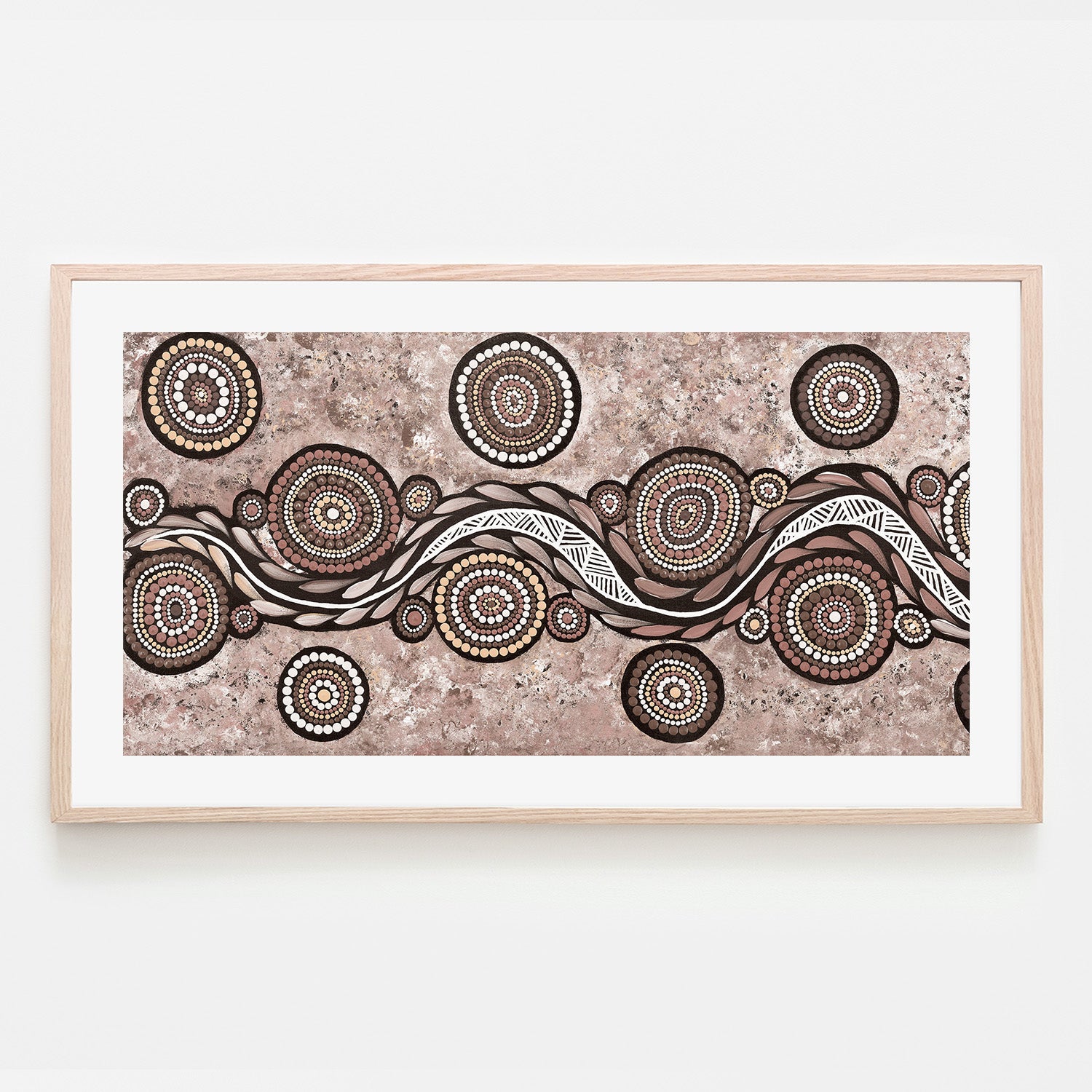 wall-art-print-canvas-poster-framed-Snake On Long Travels, Style A, Mocha , By Emma Rigney-6