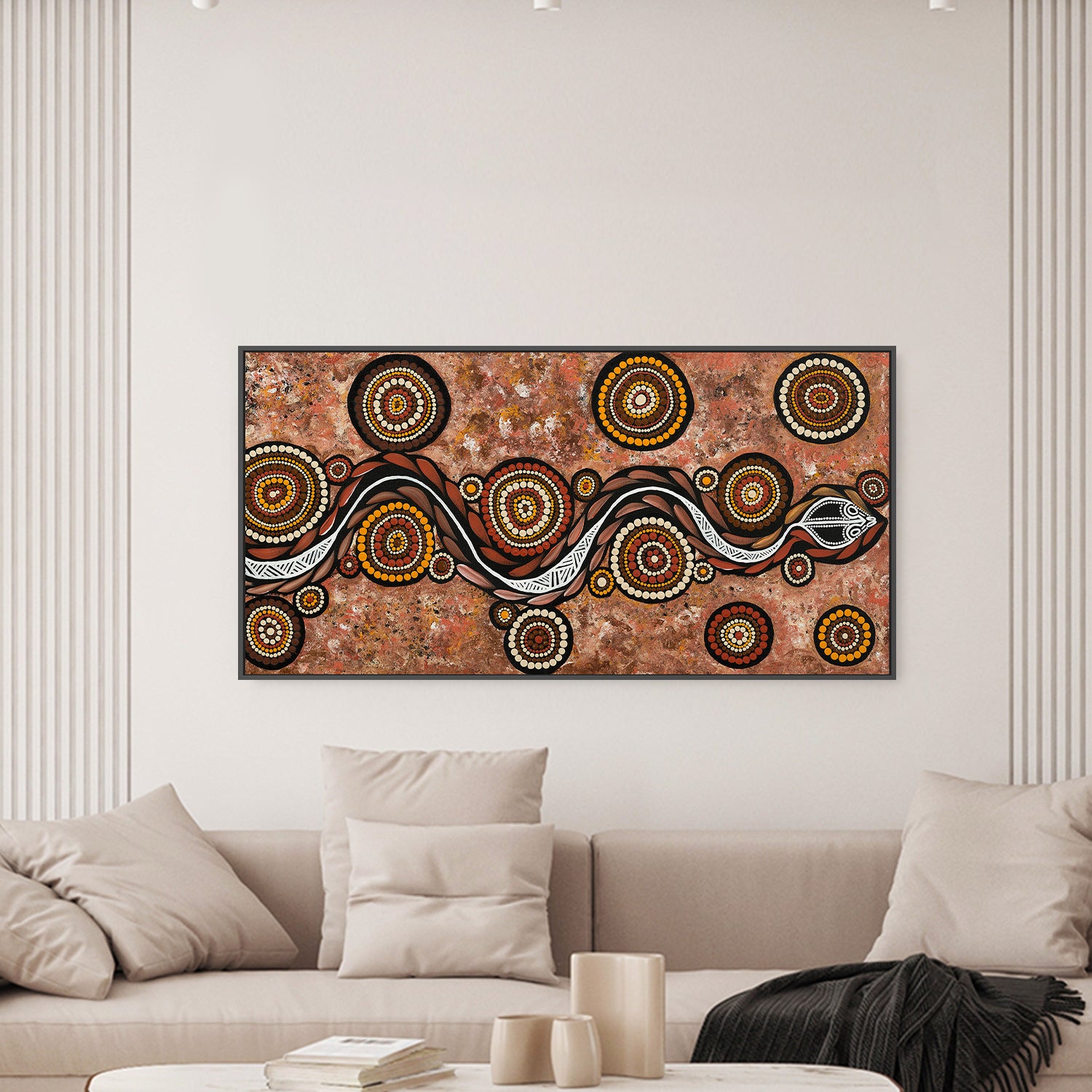wall-art-print-canvas-poster-framed-Snake On Long Travels, Style B , By Emma Rigney-2