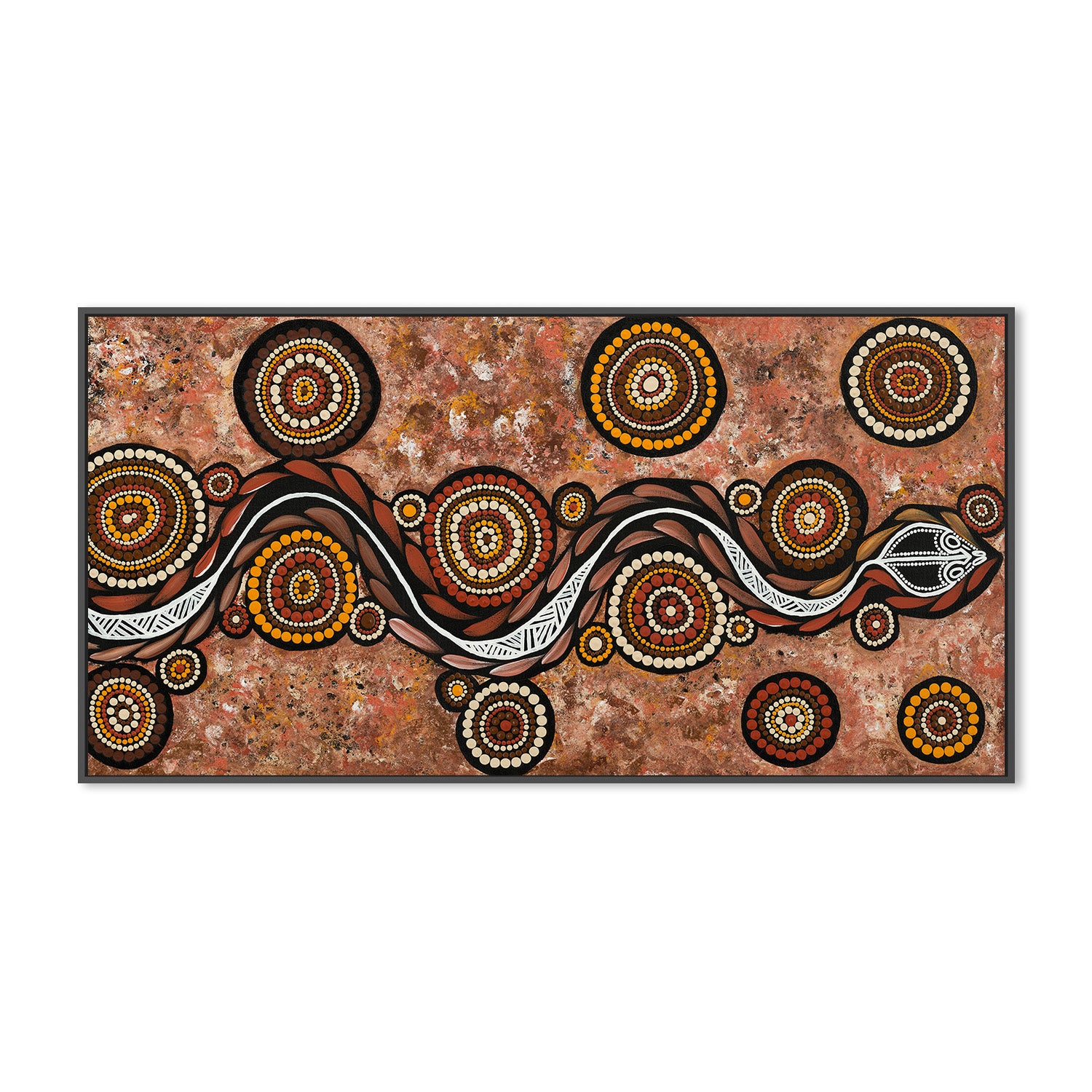 wall-art-print-canvas-poster-framed-Snake On Long Travels, Style B , By Emma Rigney-3