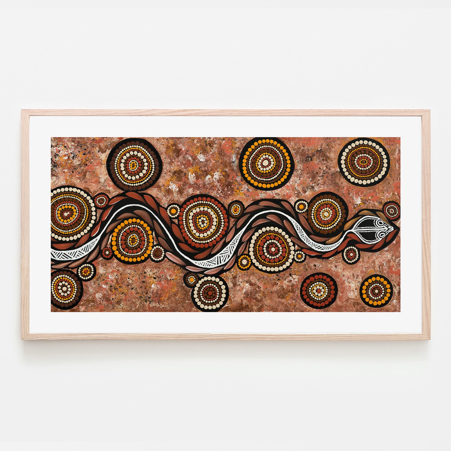 wall-art-print-canvas-poster-framed-Snake On Long Travels, Style B , By Emma Rigney-6