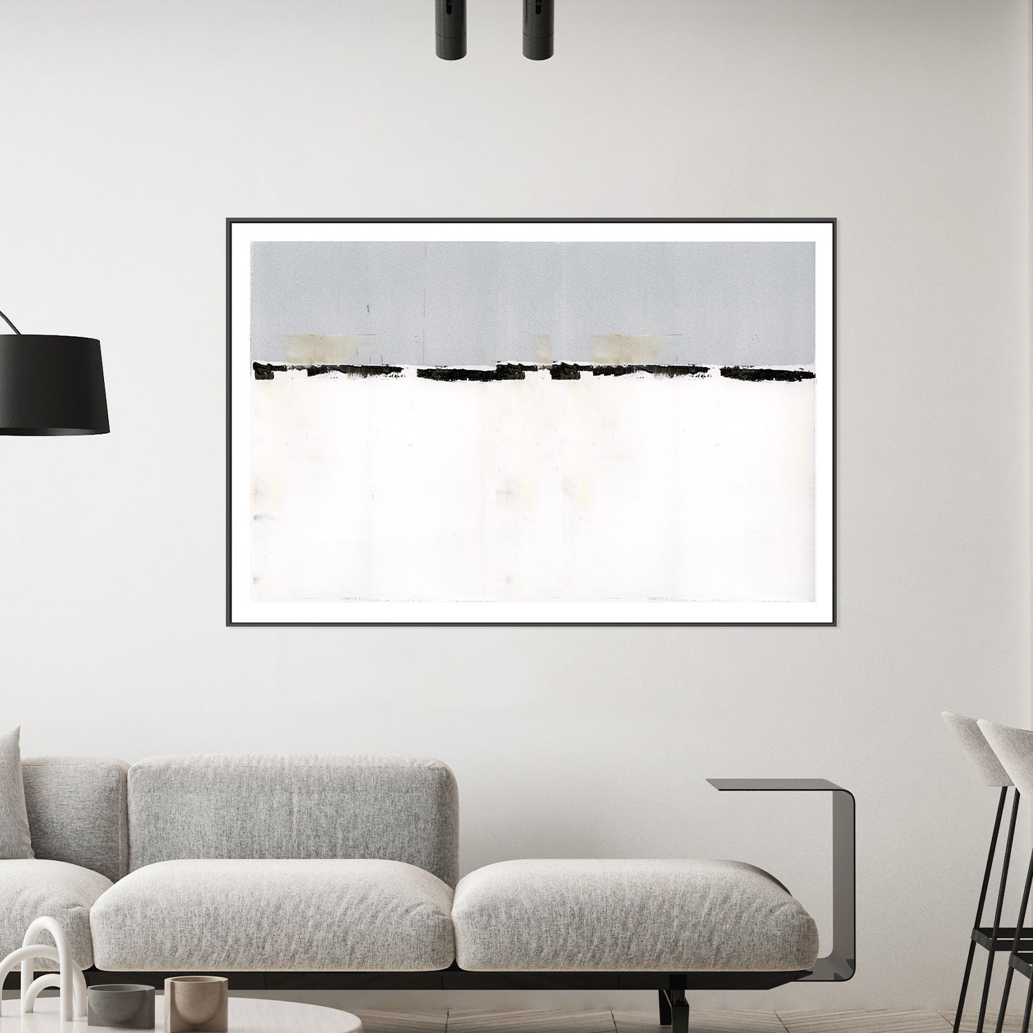 wall-art-print-canvas-poster-framed-Snowy Landscape, Style A-2